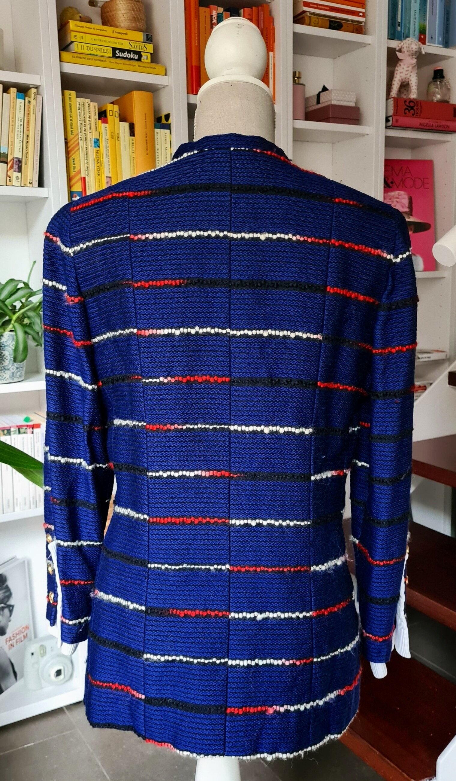 A Chanel Multicolor Tweed Jacket, Size 42.