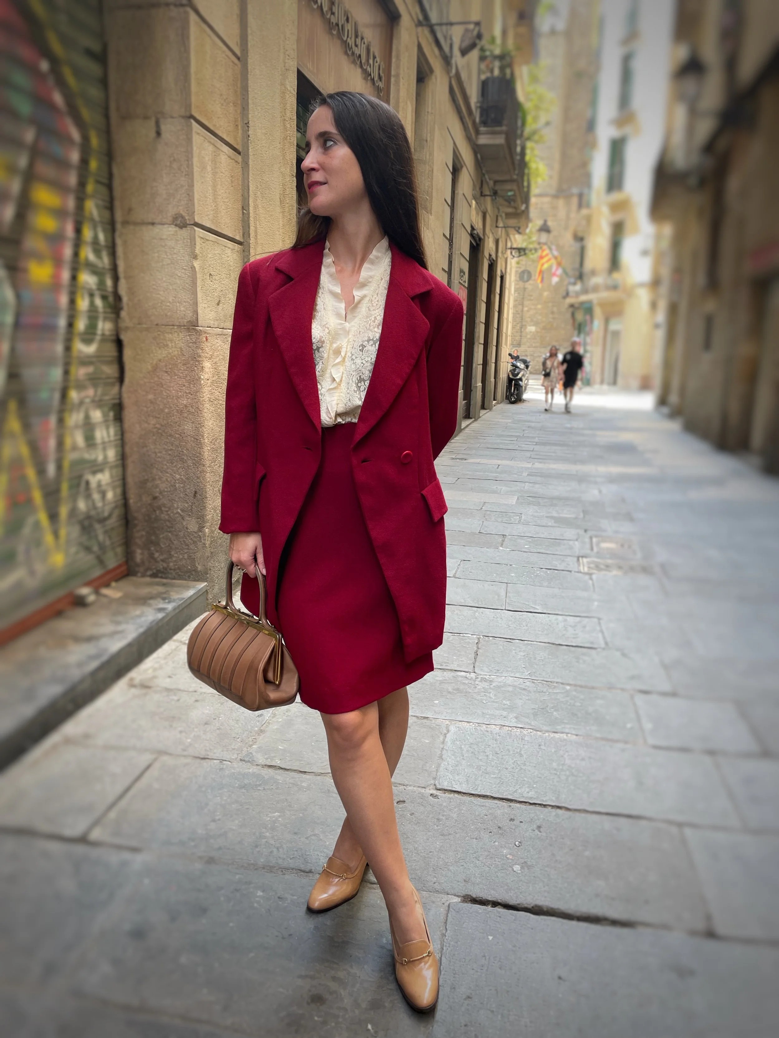 90´s Kenzo Natural Wool Set, Size 36/S