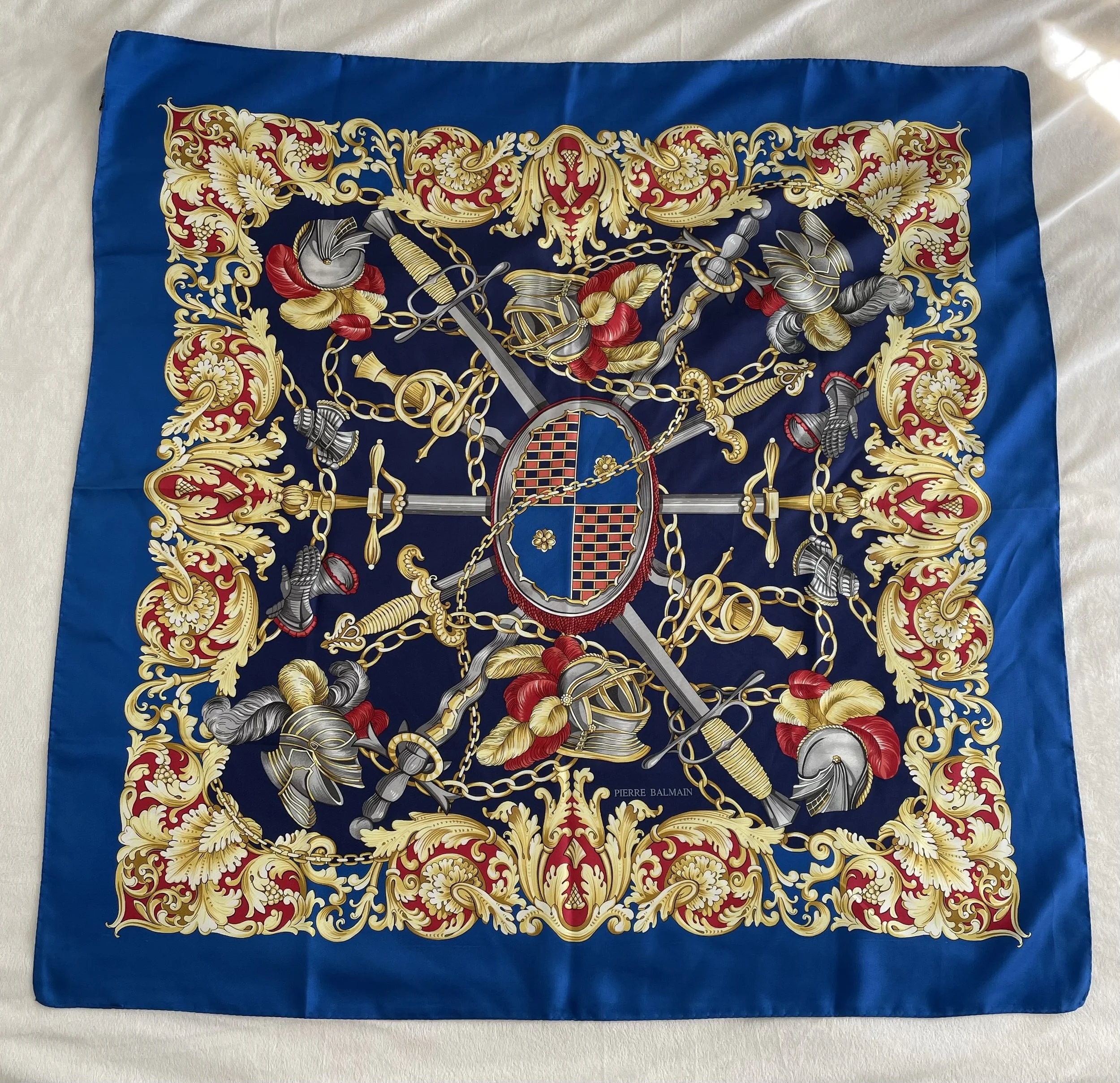 Vintage silk scarf by Pierre Balmain — REVIVAL & CO.