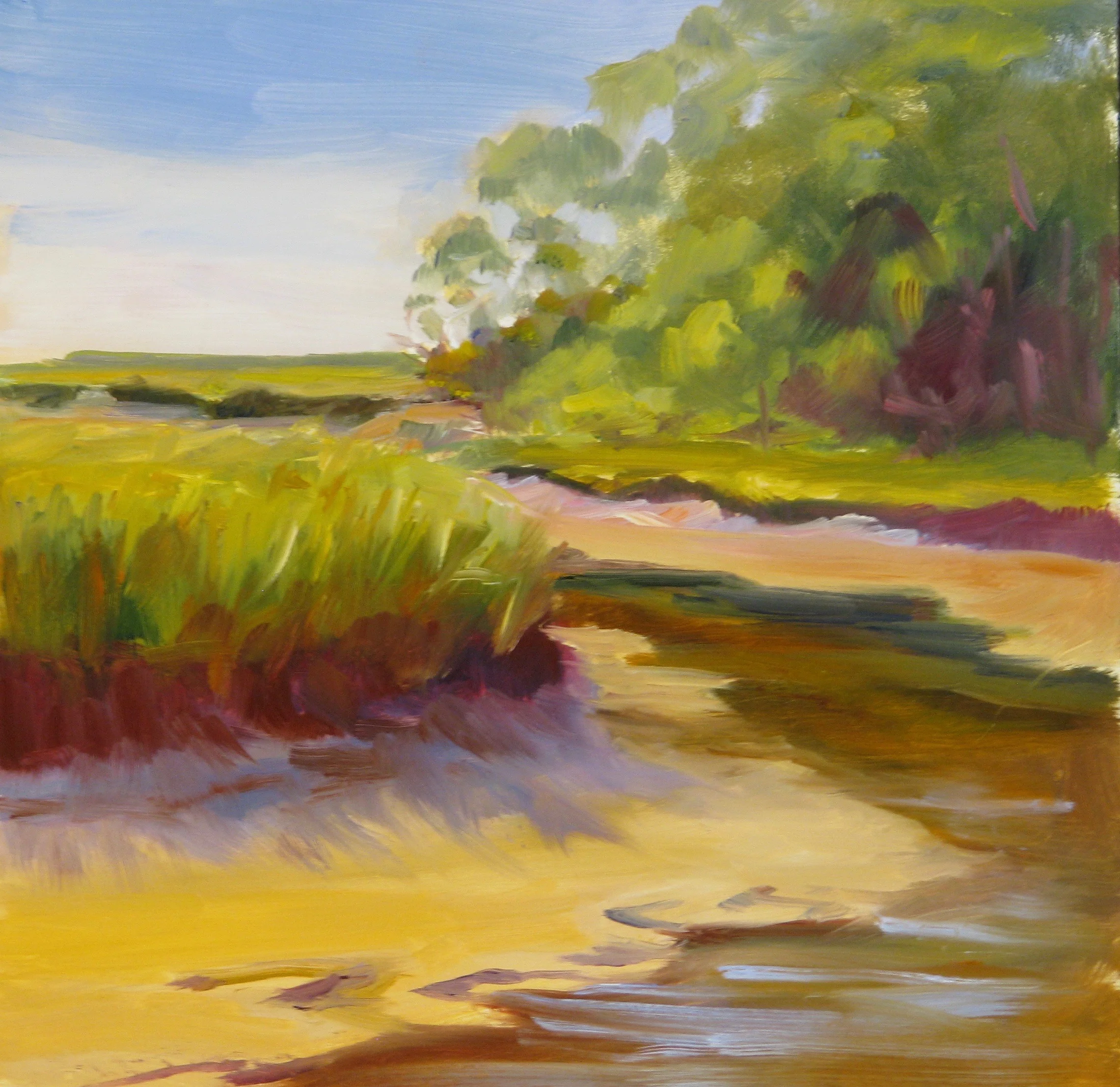Recede – 8" x 8”