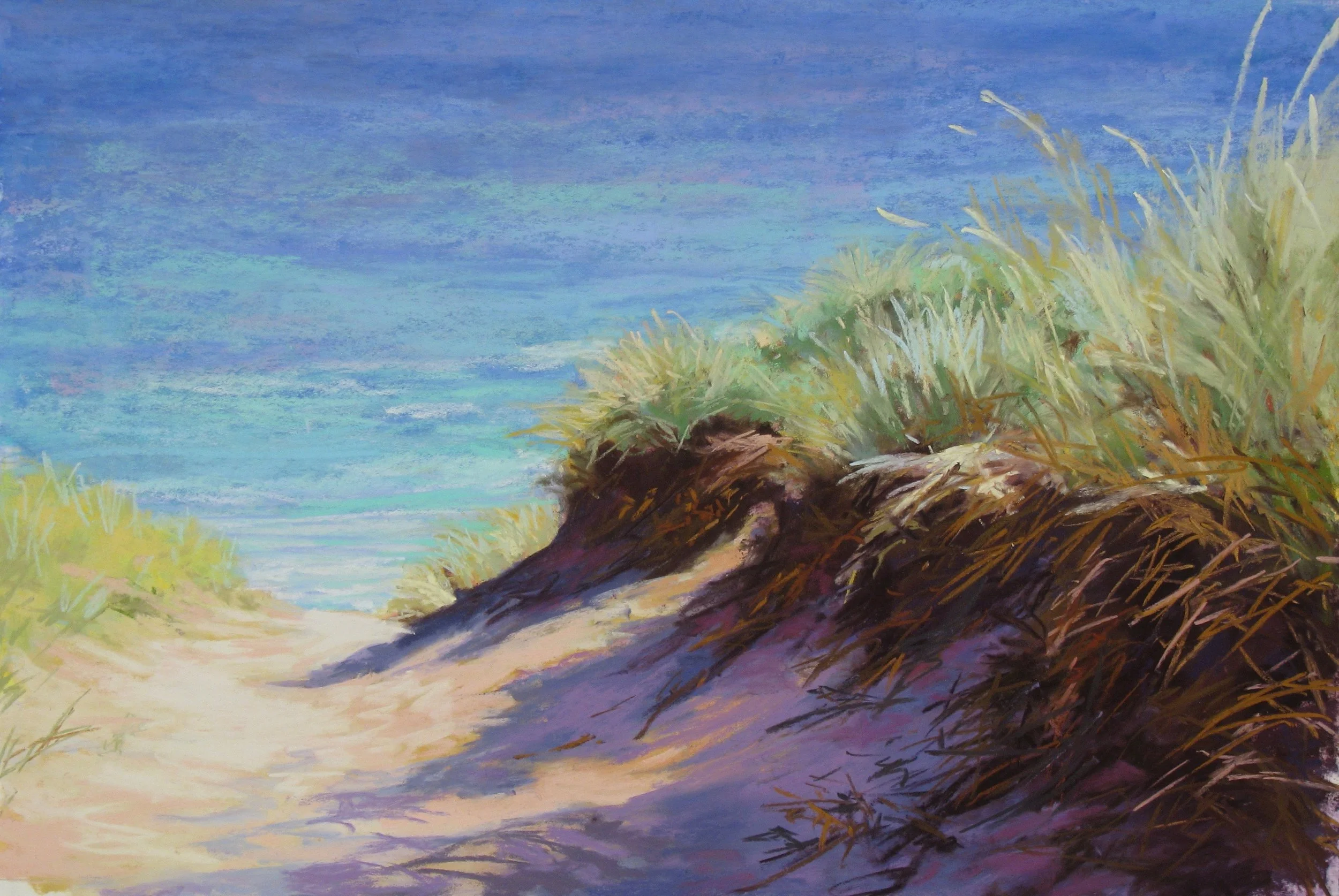 Sliding to Blue – 12" x 16"