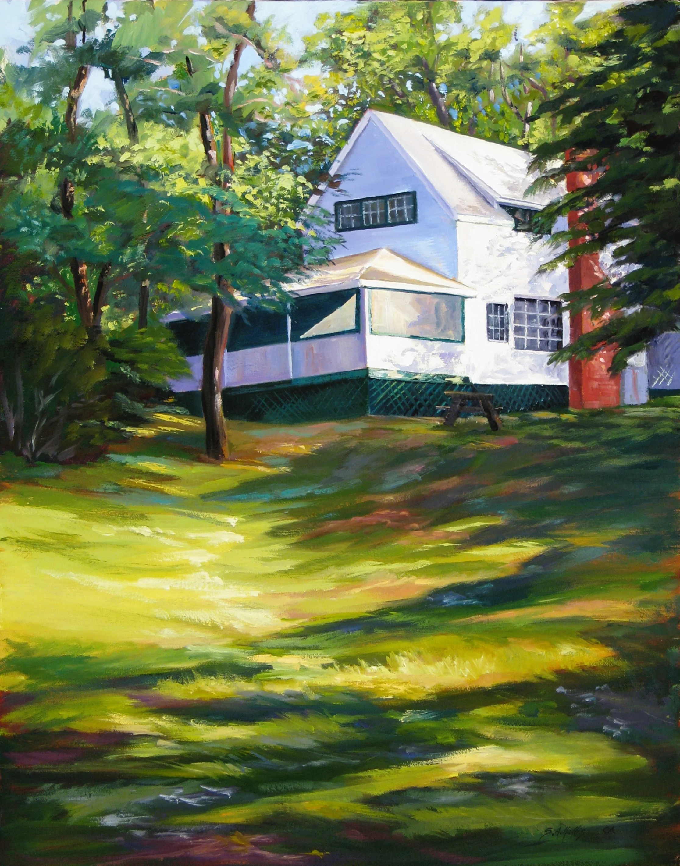 Cottage on the Hill – 18" x 24"