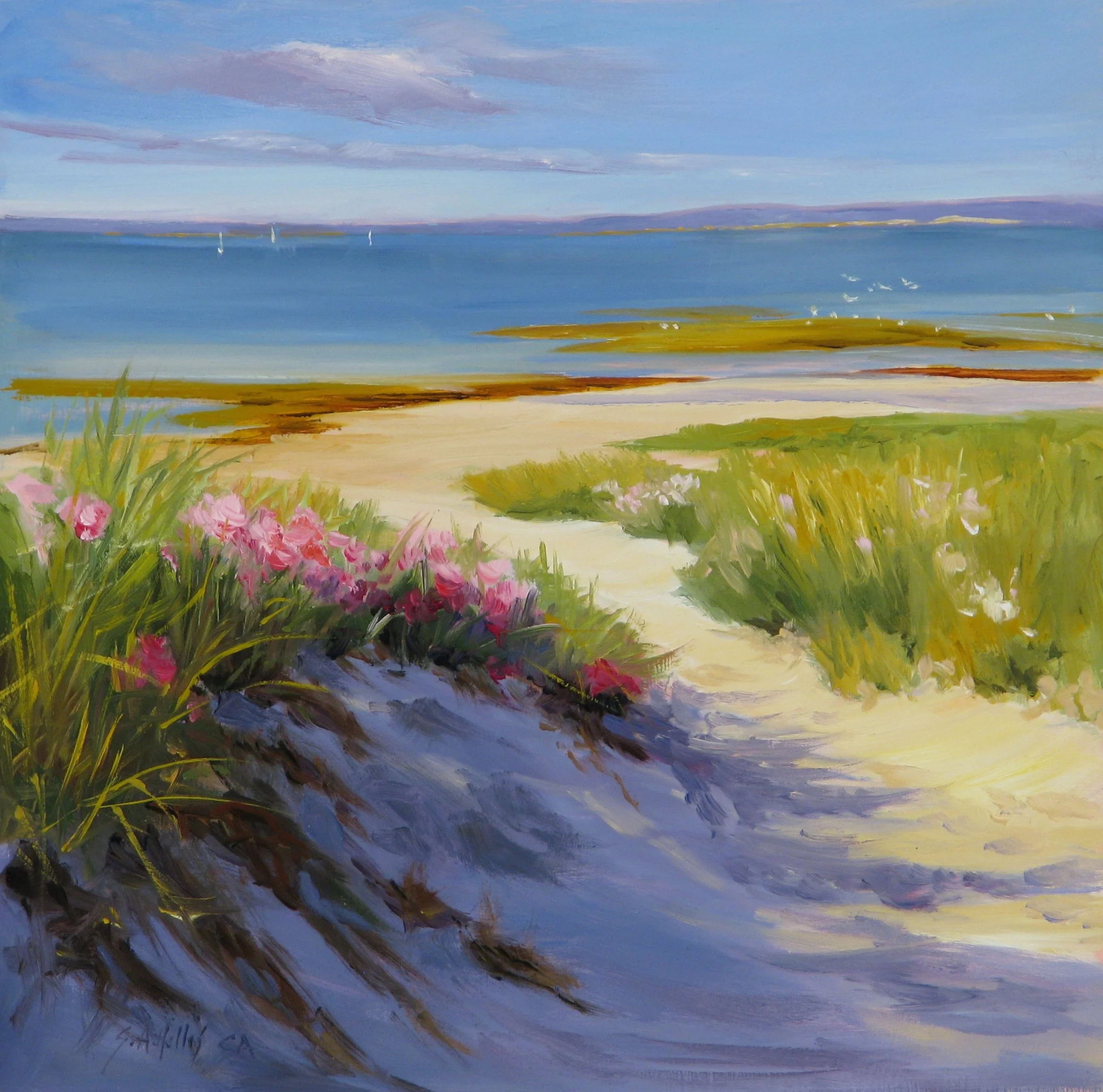 Beach Rose – 8" x 8"