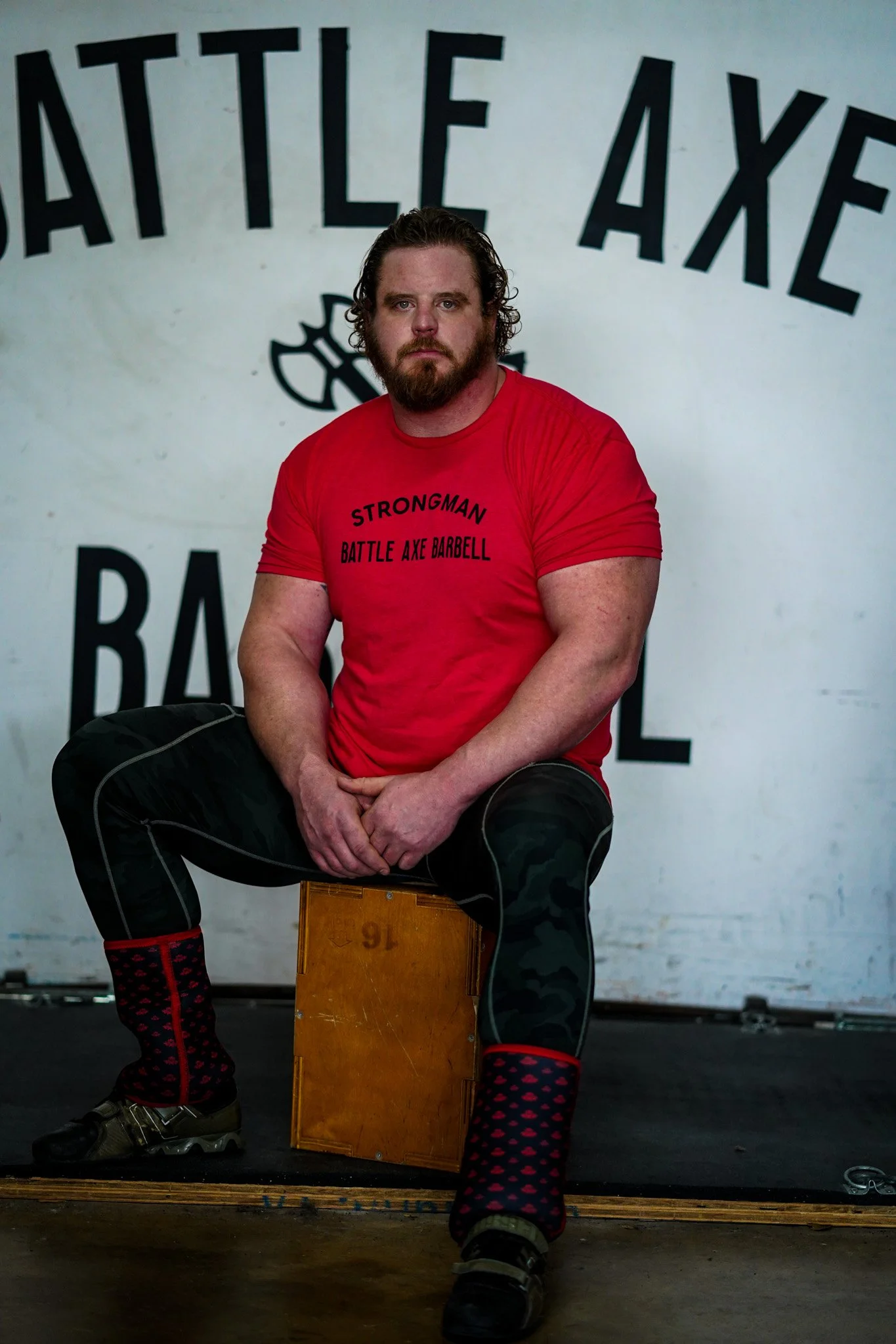 Red Strongman Tee
