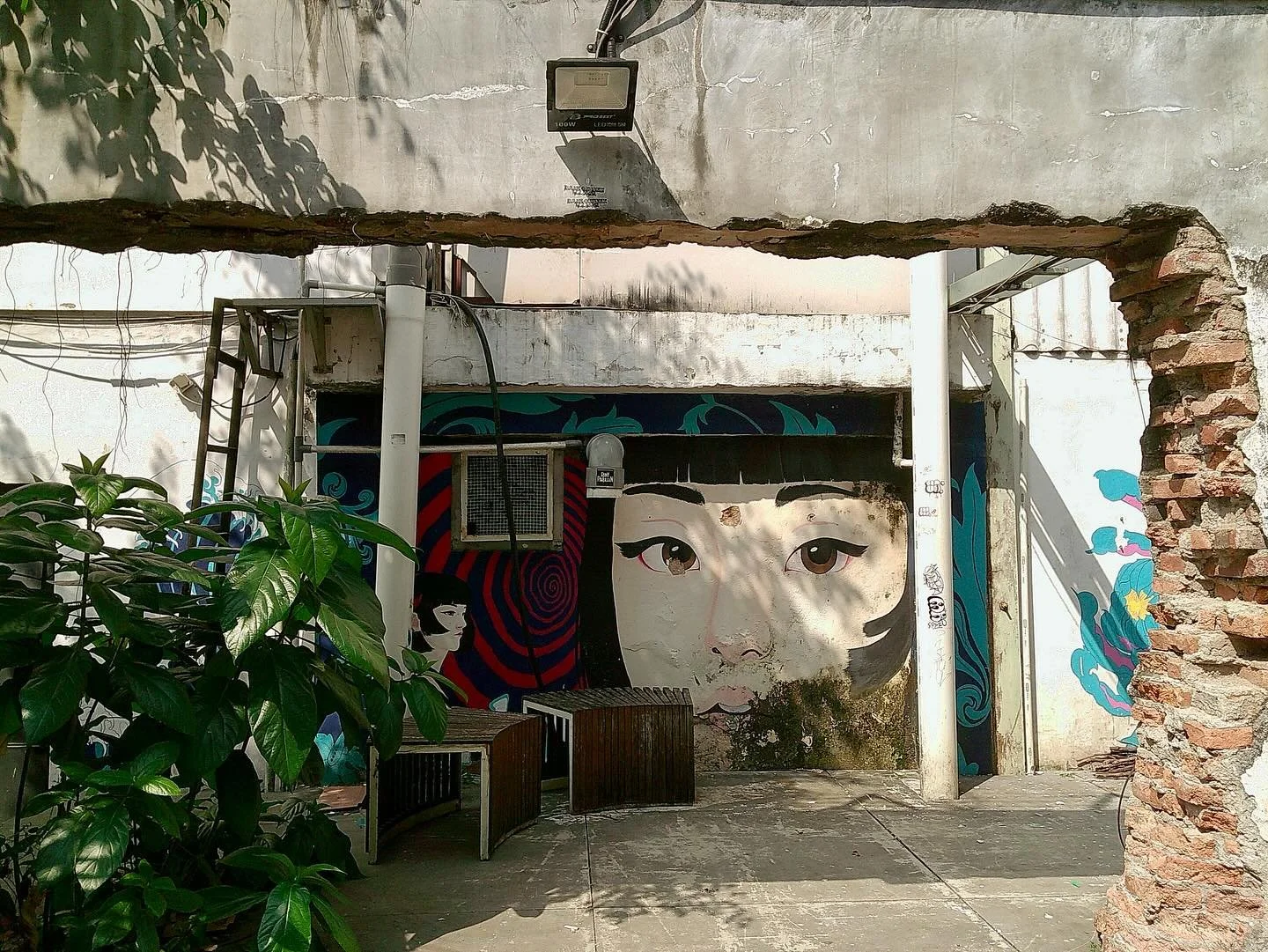 Explored, M Bloc, the &ldquo;Buschwick of Jakarta,&rdquo; which is currently under renovation and slated to fully reopen this fall | shot on @campsnapcamera #film #mbloc #jakarta #blokm