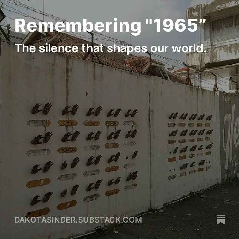 Link in the bio | &ldquo;Sixty years ago this week, an invisible genocide shook Indonesia and shaped our world.&rdquo;