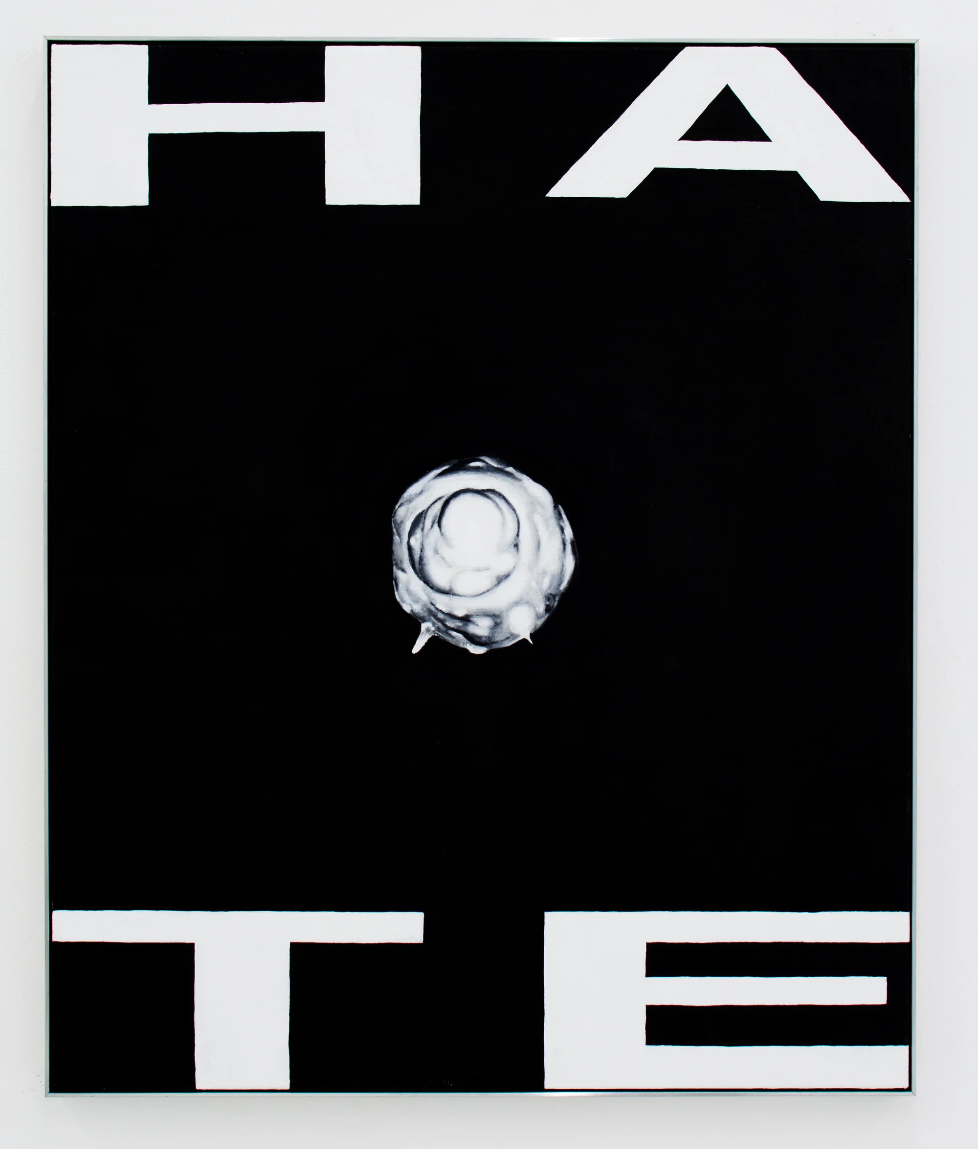 Hate (Trinity 3) , 2016, Oil on canvas in aluminum frame