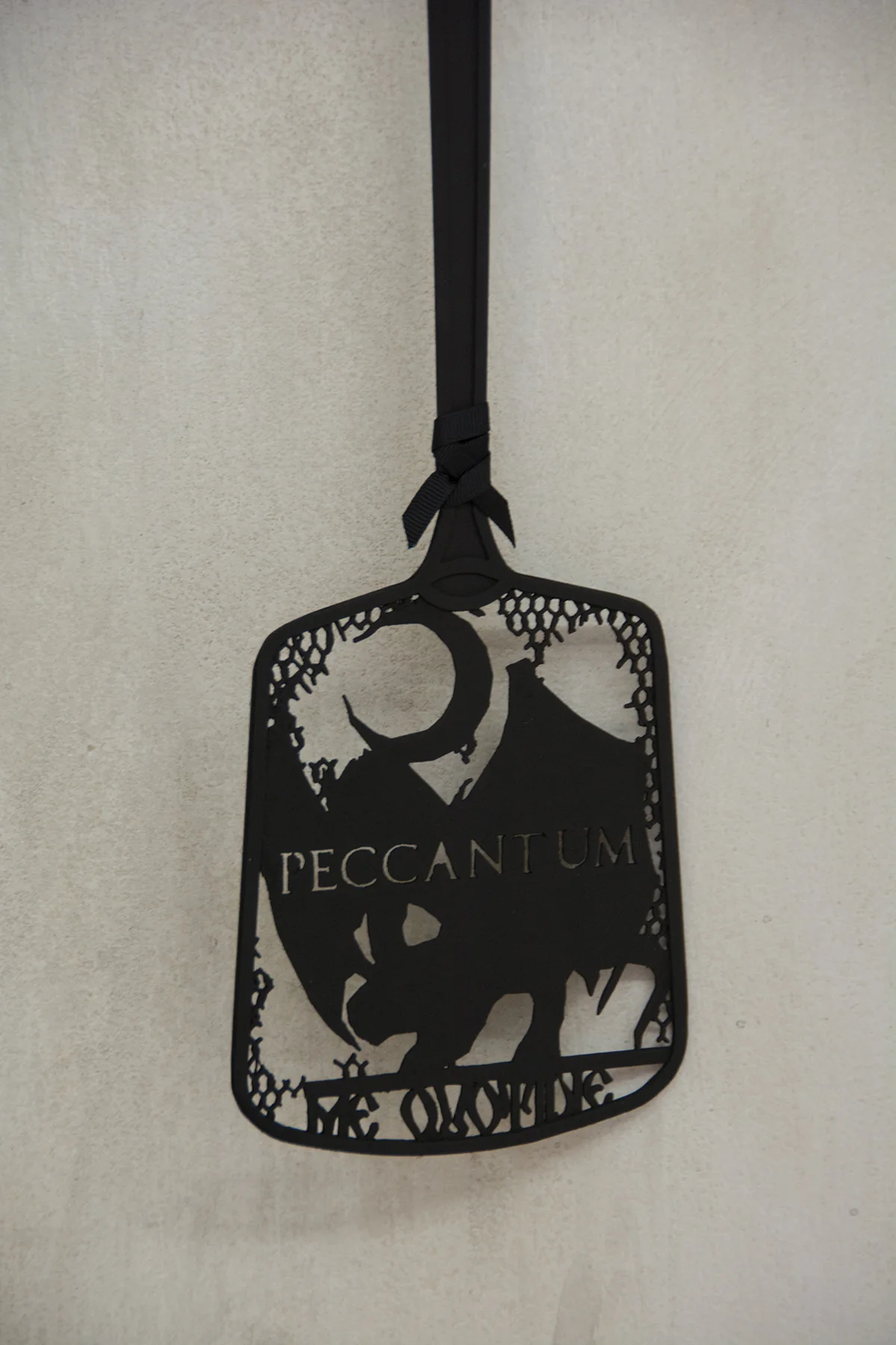 Peccantum me quotidie (Everyday I Sin), 2017, 3d-printed plastic flyswatter