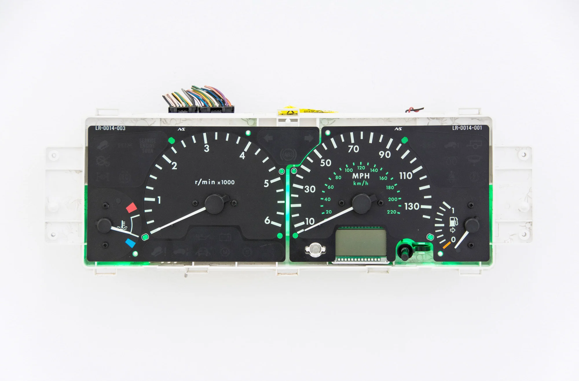 Temporal Pressure , 2016, Land Rover Discovery instrument panel, custom electronics