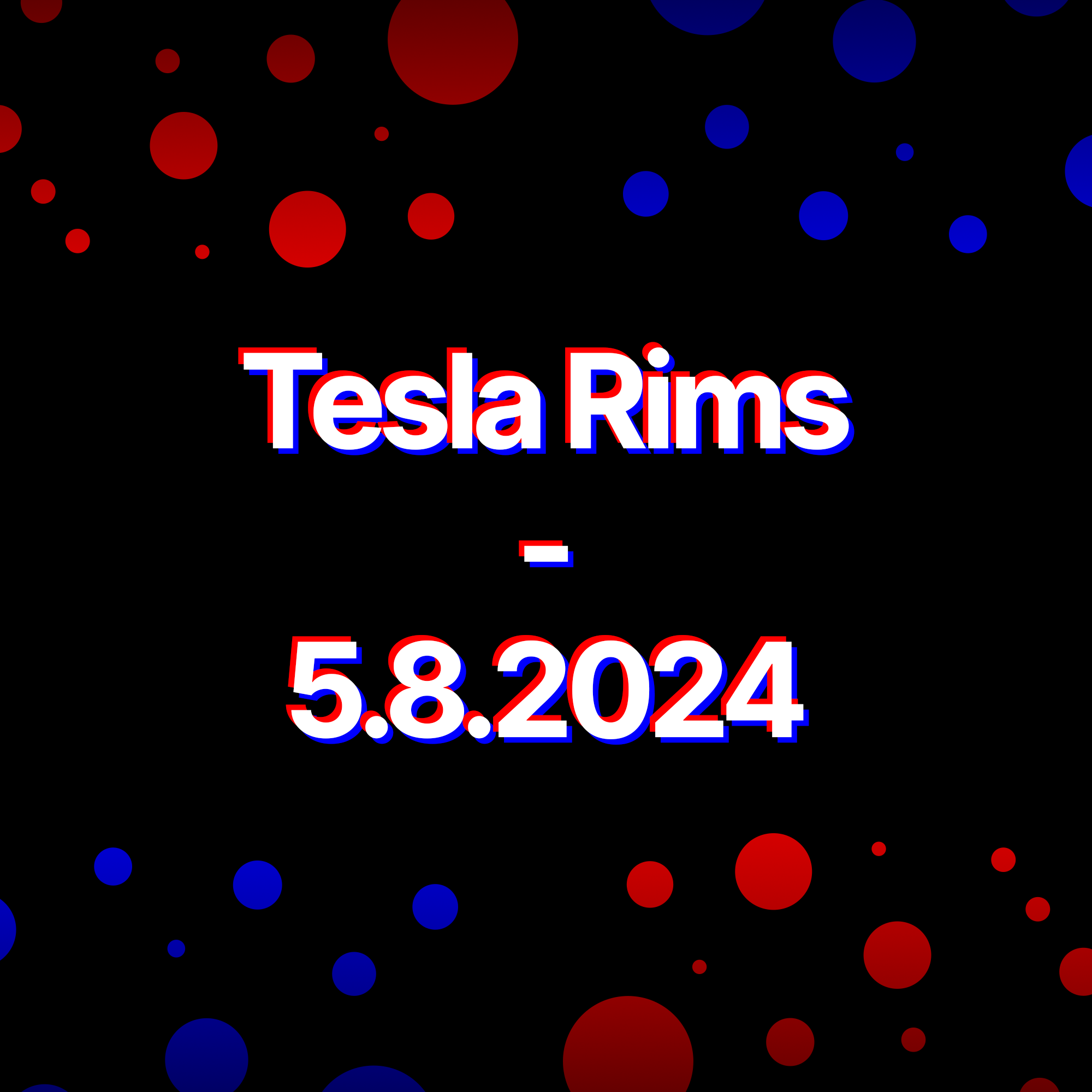 Tesla Rims - 5.8.2024