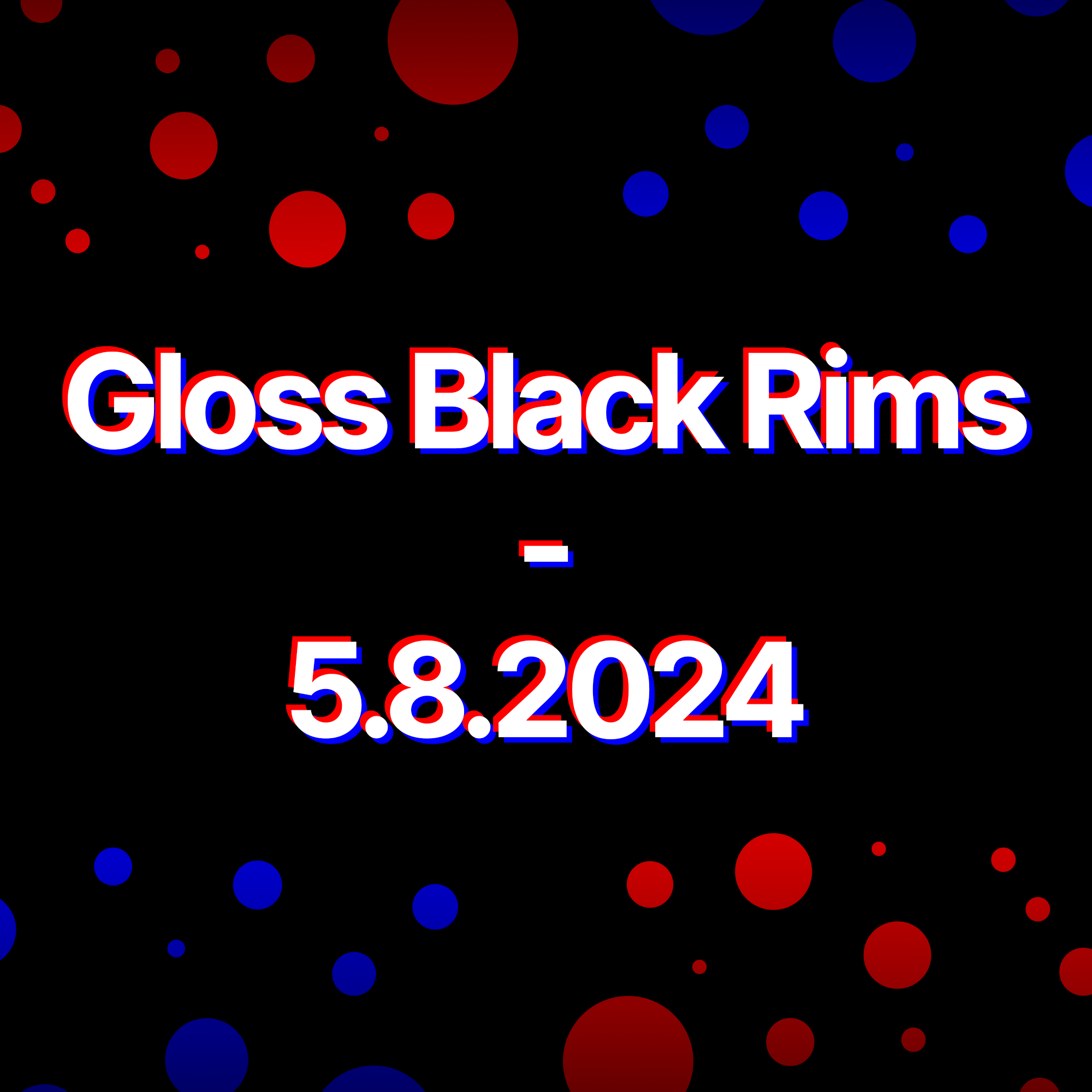 Gloss Black Rims - 5.8.2024