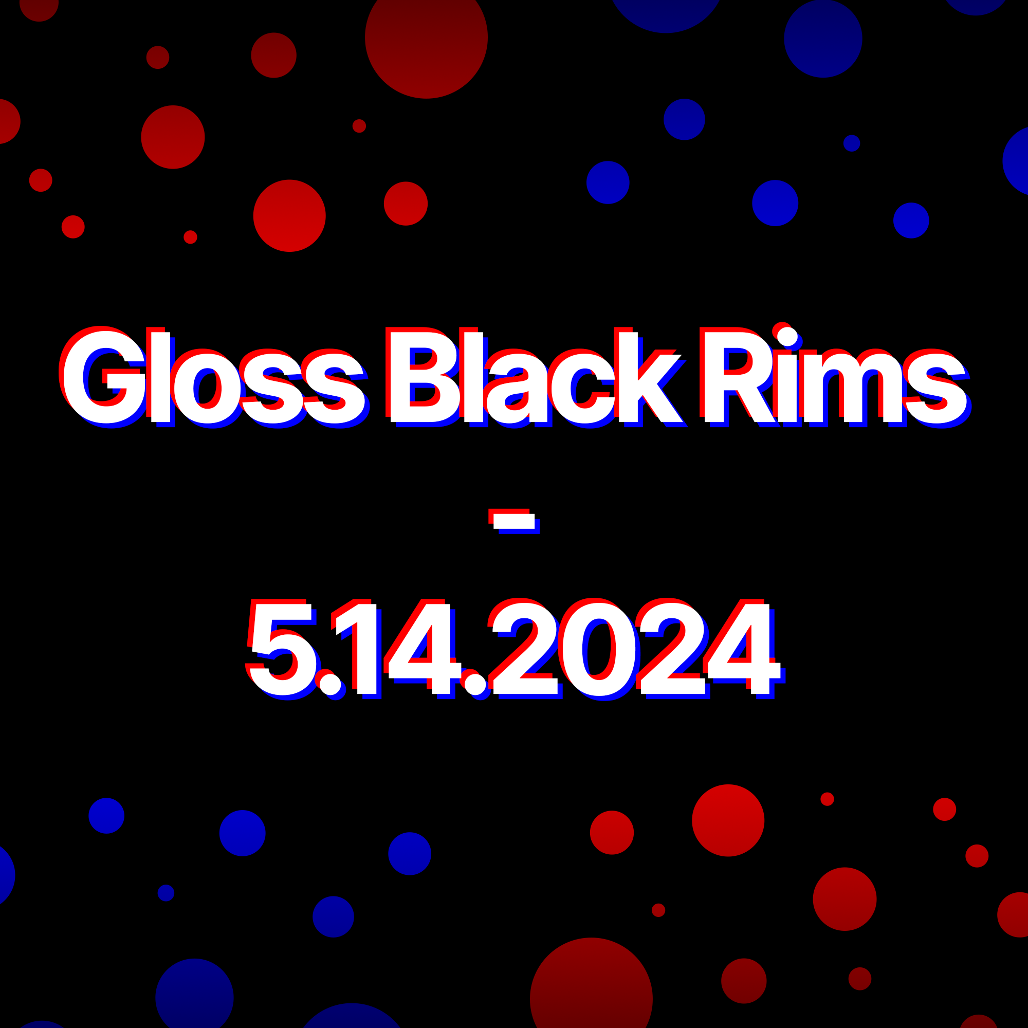 Gloss Black Rims - 5.14.2024
