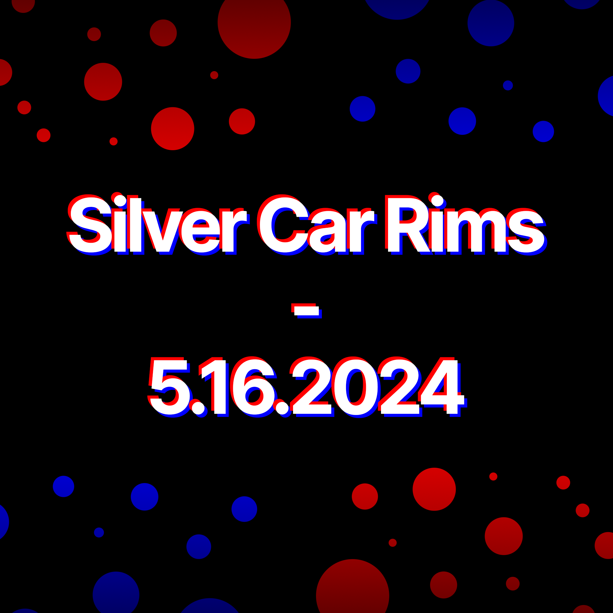 Silver Car Rims - 5.16.2024
