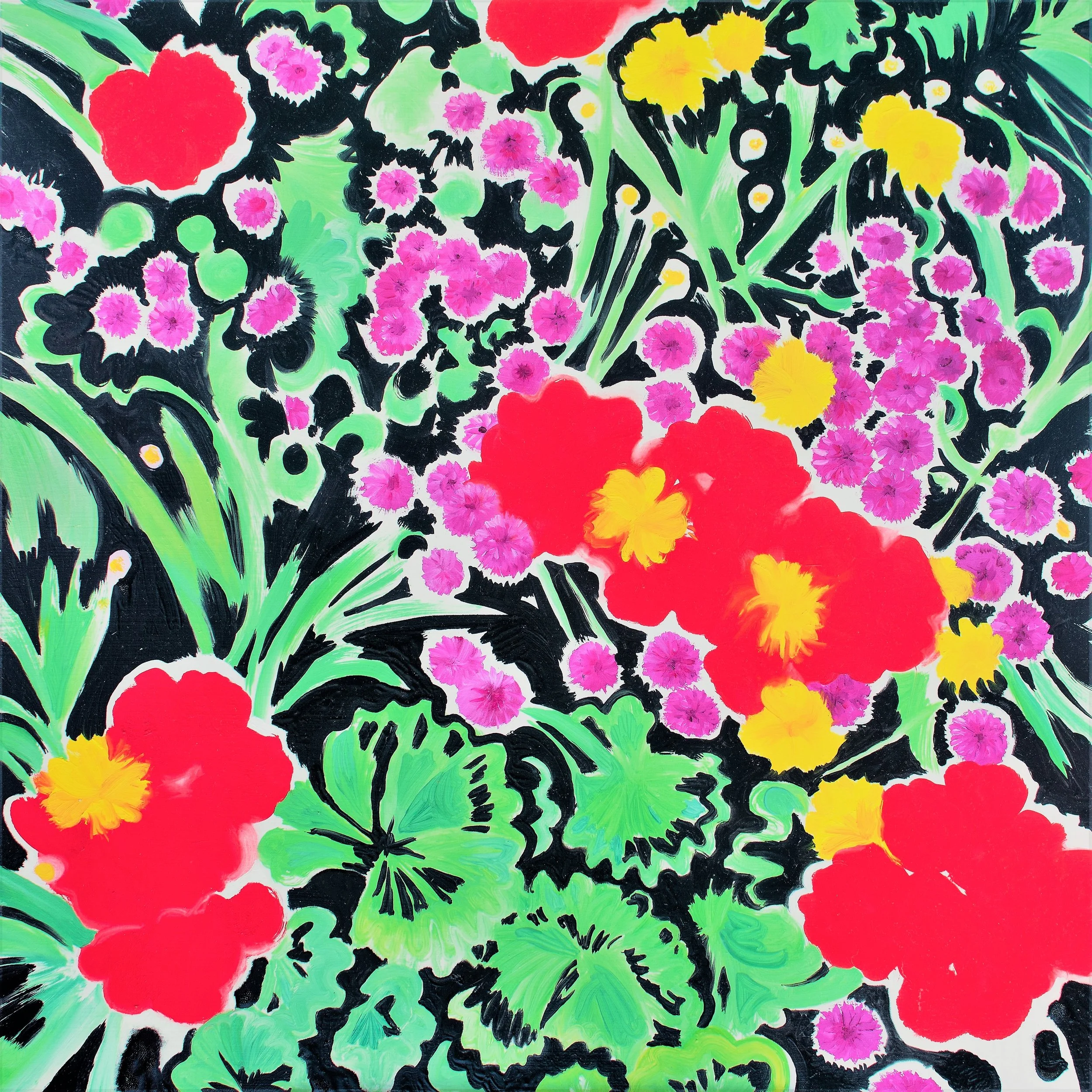   GERANIUMS  / 24” x 24”  