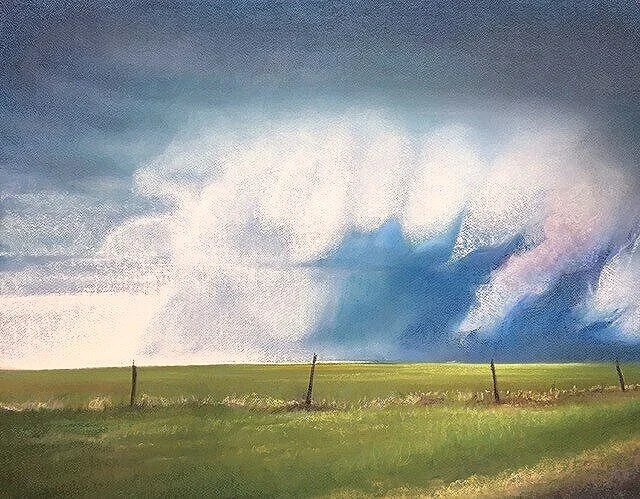 After the Drought/pastel 20 x 26