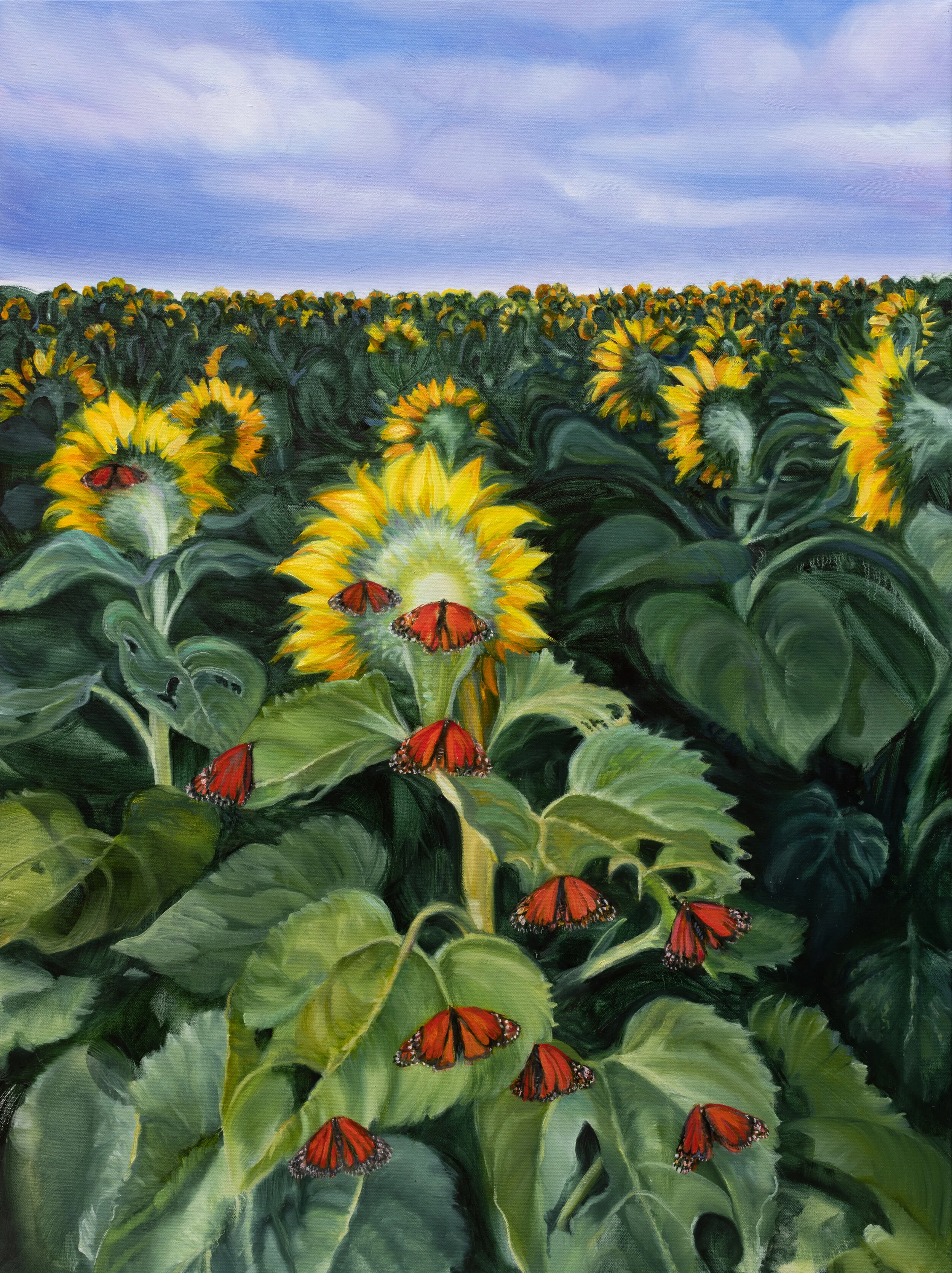 Monarchs / oil on canvas