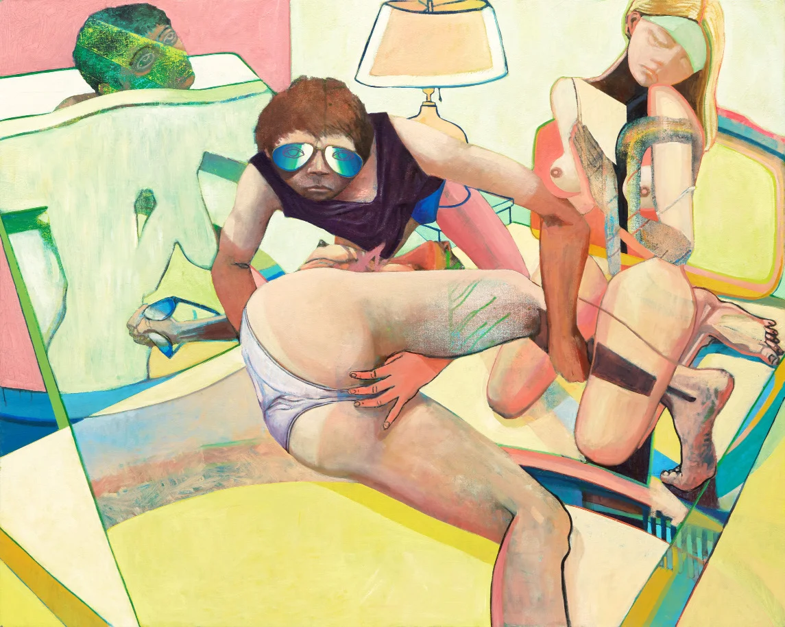 ‘Catamaran’ 2017, Oil and charcoal on canvas, 121.9cm x 152.4 cm