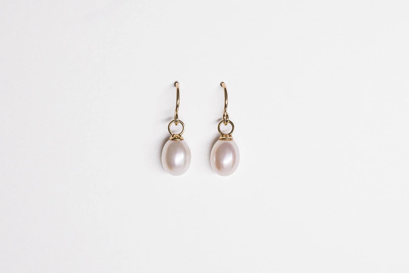 Classic Pearl Drop Earrings (Large) - 9CT Gold and Freshwater Pearl