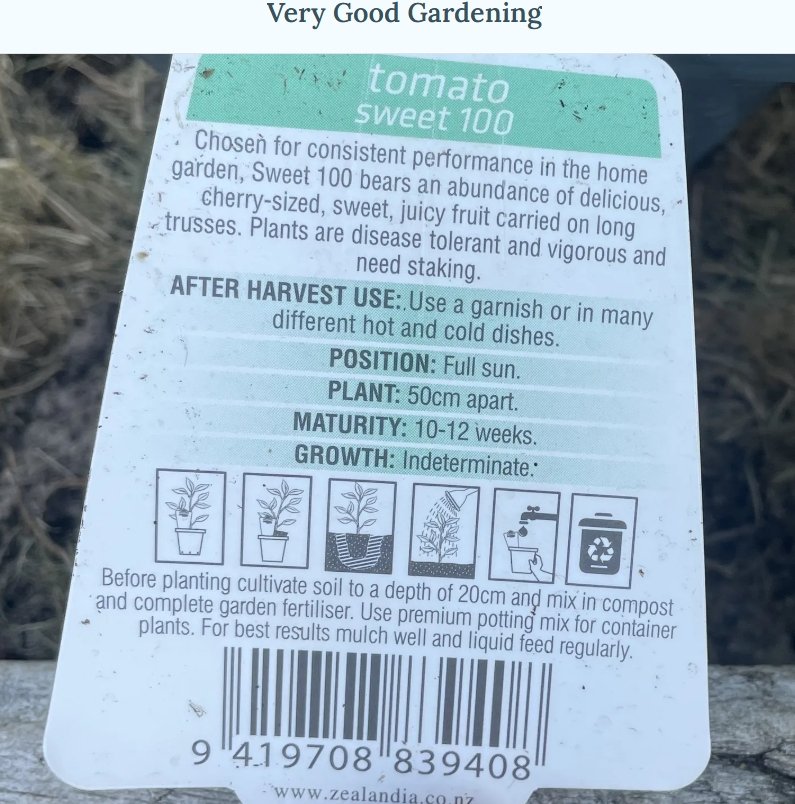 Selecting good seedlings