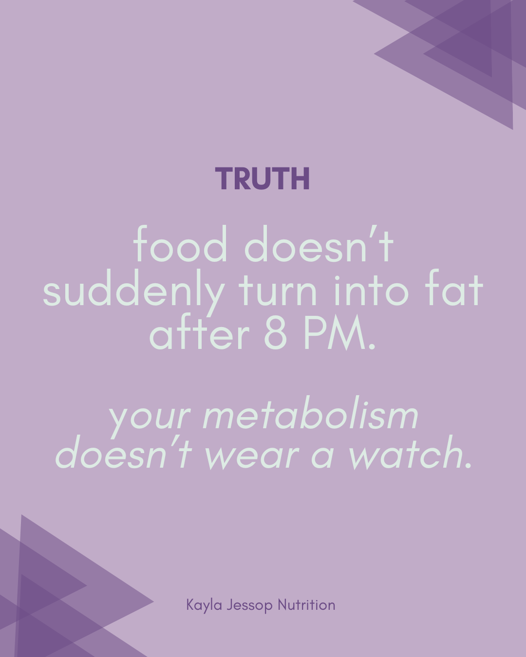 Myth: You Shouldn’t Eat After 8 PM