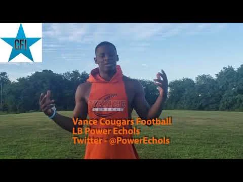CFI Interview - LB Power Echols - Vance Cougars