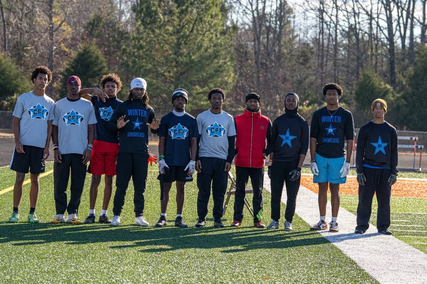 CFI Winter Showcase 
Top Defensive Backs 

Justin Westbrook - Myers Park
Elijah Phillips - Rocky River 
Kimar Frazier - Independence 
Jon Snipes - Independence 
Kai Bright - Hough
Keenan Early - Ashbrook
Amari Dogan - South Pointe
Jayden Brown - Sout