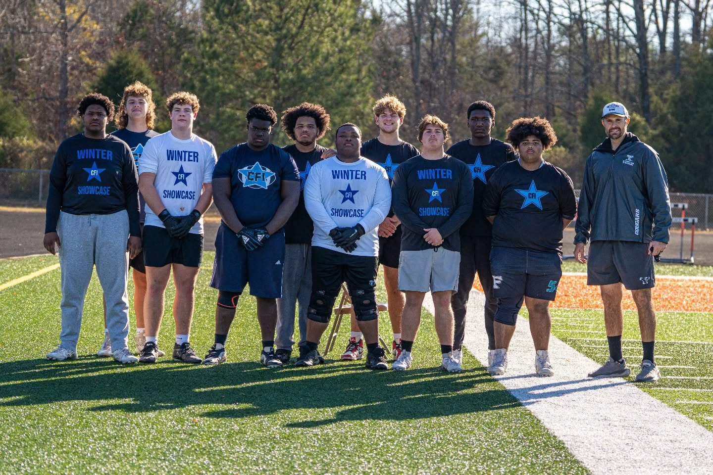CFI Winter Showcase 
Top Offensive Linemen

Mike McCullum - Hopewell
Drew Miller - York
Rico Jones - Chambers
Jonathan Taylor - Hopewell 
Jaydin Phillips - Forestview
Cal Cary - N. Iredell 
Remi'e Price - Broughton 
Landon Suttle - S. Point 
Levi War