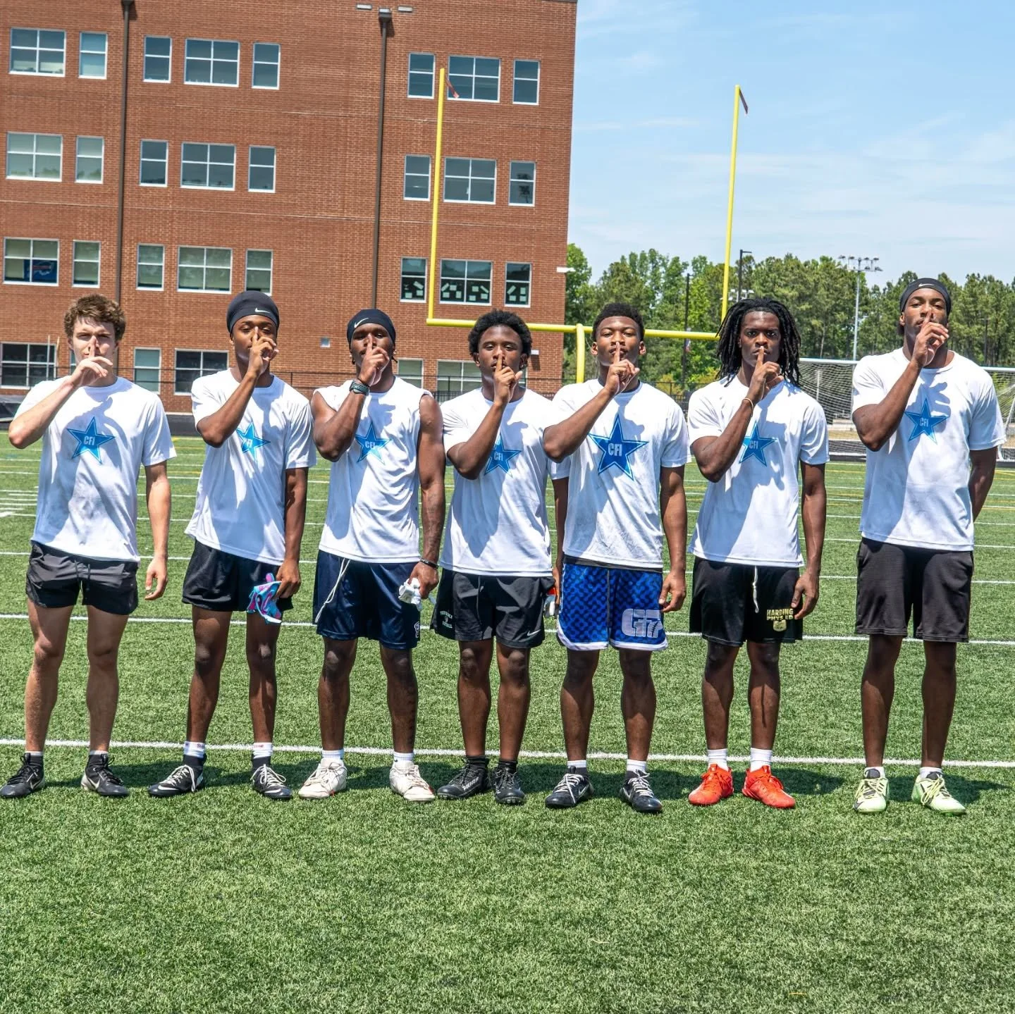 CFI Carolinas MEGA Showcase Top Defensive Backs 

JT Heath - West Charlotte - MVP
Lareun Wilson - Jordan
Austin Roberts - Providence
Zoean McNeil - Harding
Tucker McWhirter - South Point 
Jalen Rhyne - Olympic
Kevin Powell II - Independence