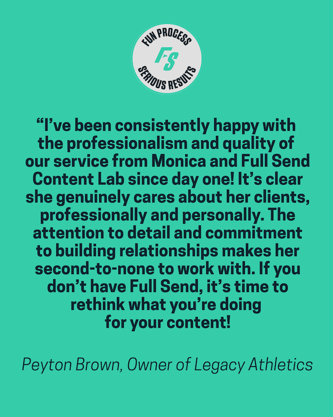 Gym owner testimonial - Peyton Brown