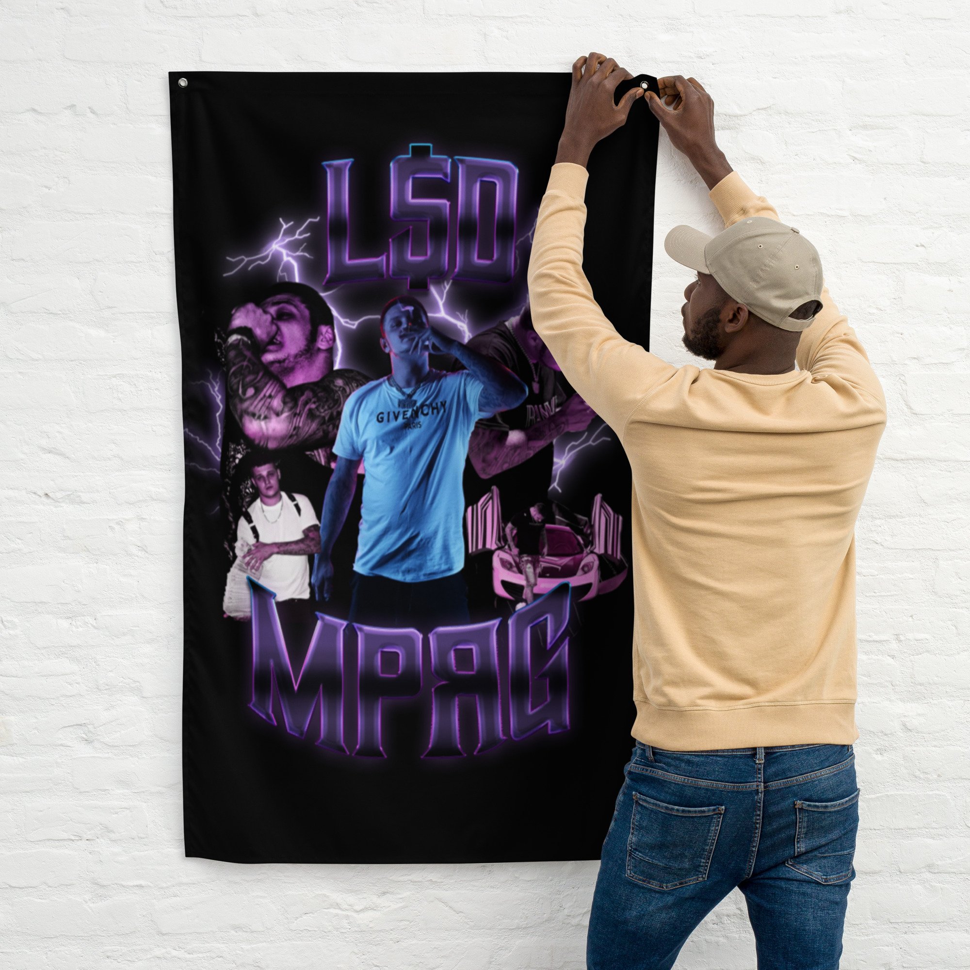 L$D Vintage Throwback Flag