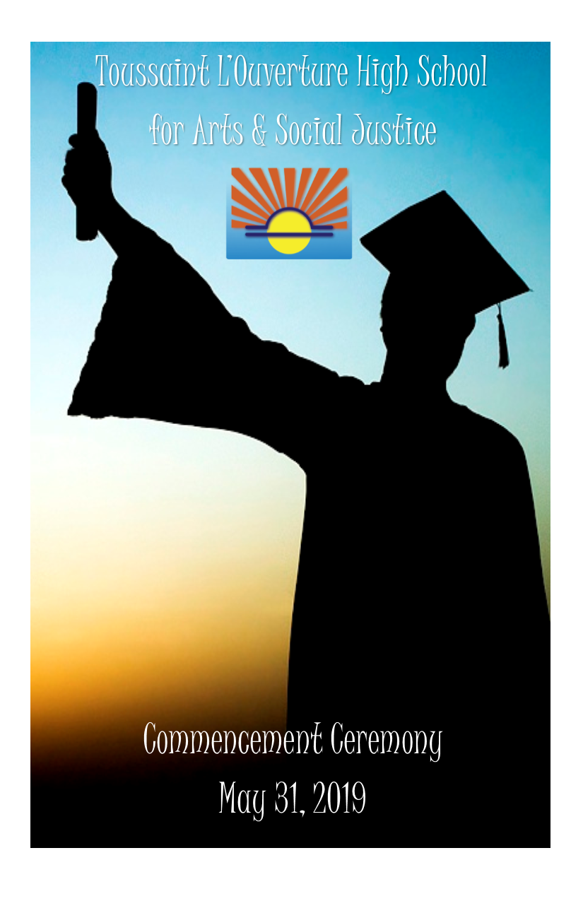 Graduation 2019 Front Cover of Program