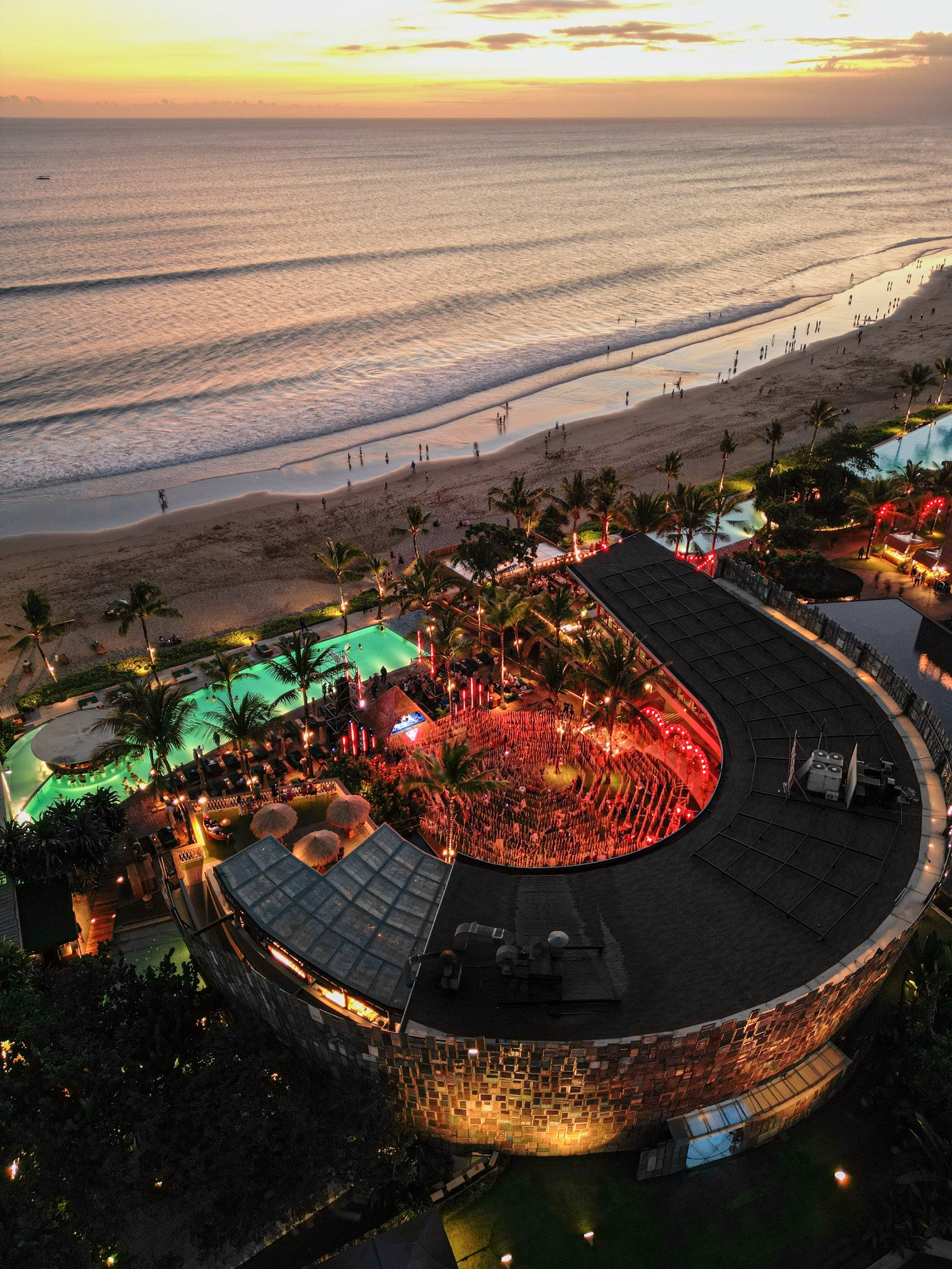 Potato Head Beach Club Aerial View