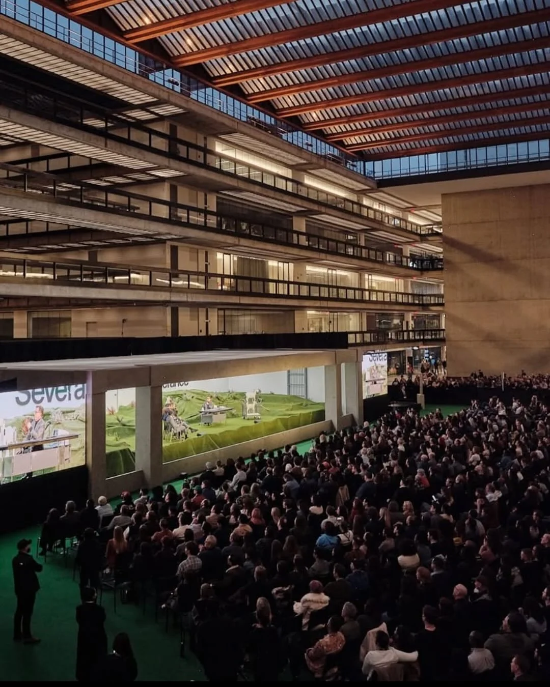 Lumon came to life at Bell Works for an Apple TV event.

Apple TV hosted a special Severance-inspired experience at the real-life home of Lumon Industries&mdash;Bell Works in New Jersey.

@studiossanto deployed two Tower Systems as the main PA for th