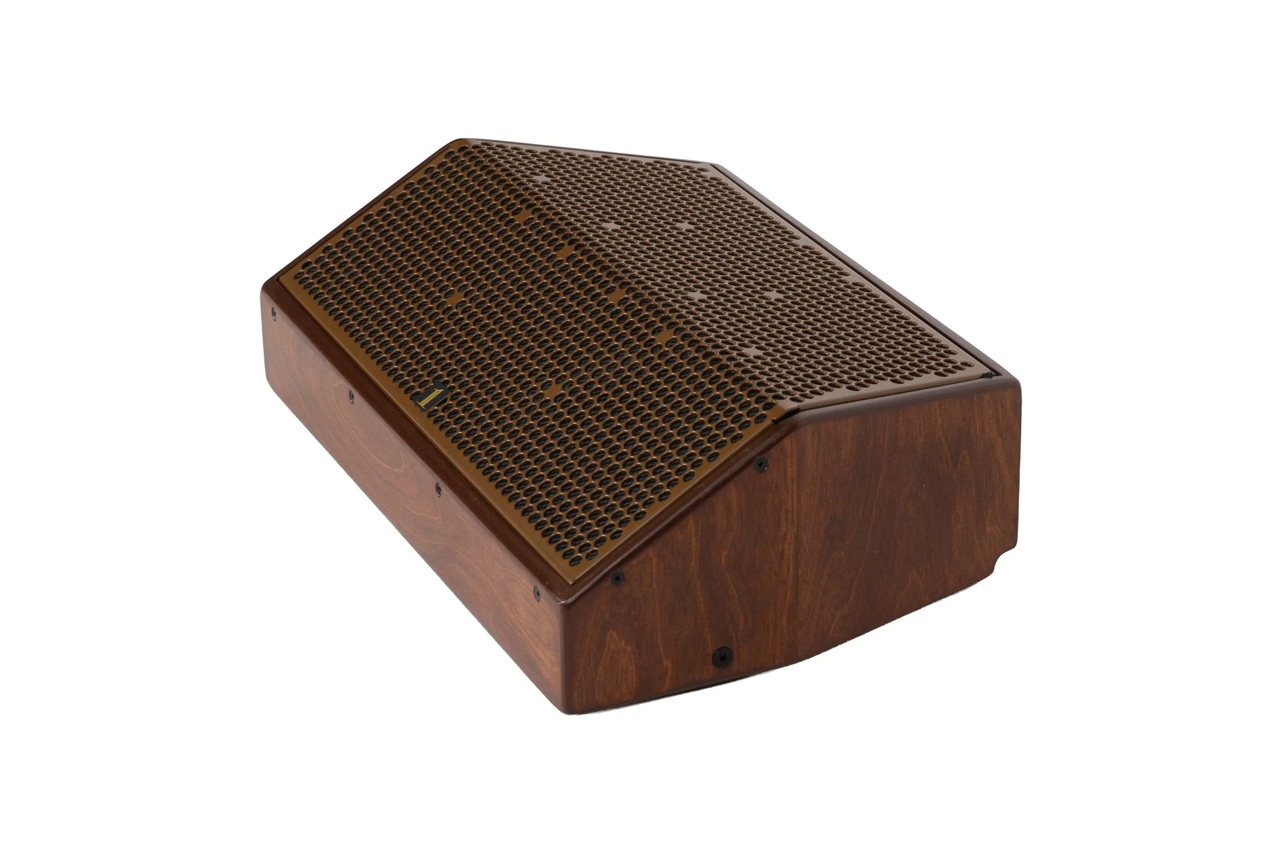 Special Walnut Wood Finish, SW6097 Sturdy Brown Painted Grille, Black Fabric