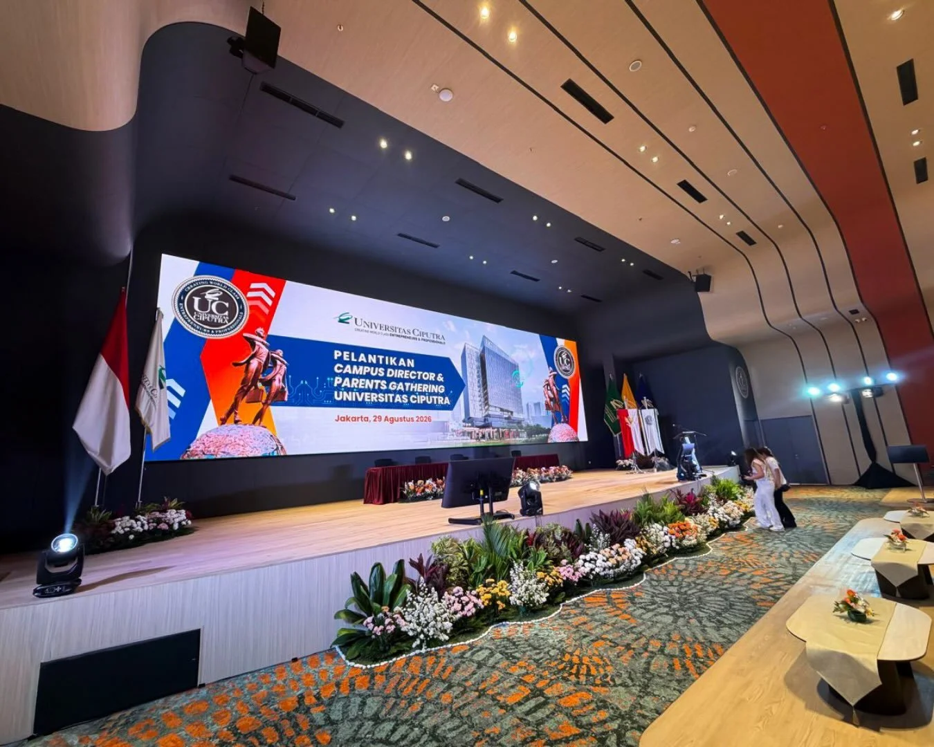 From the spoken word to full-scale performance.

At the Dian Auditorium at Ciputra University in Jakarta, Indonesia, Melodia Sound and Lighting Systems integrated a 1 SOUND system featuring Contour CT212 mains and SUB2112 subwoofers, delivering contr