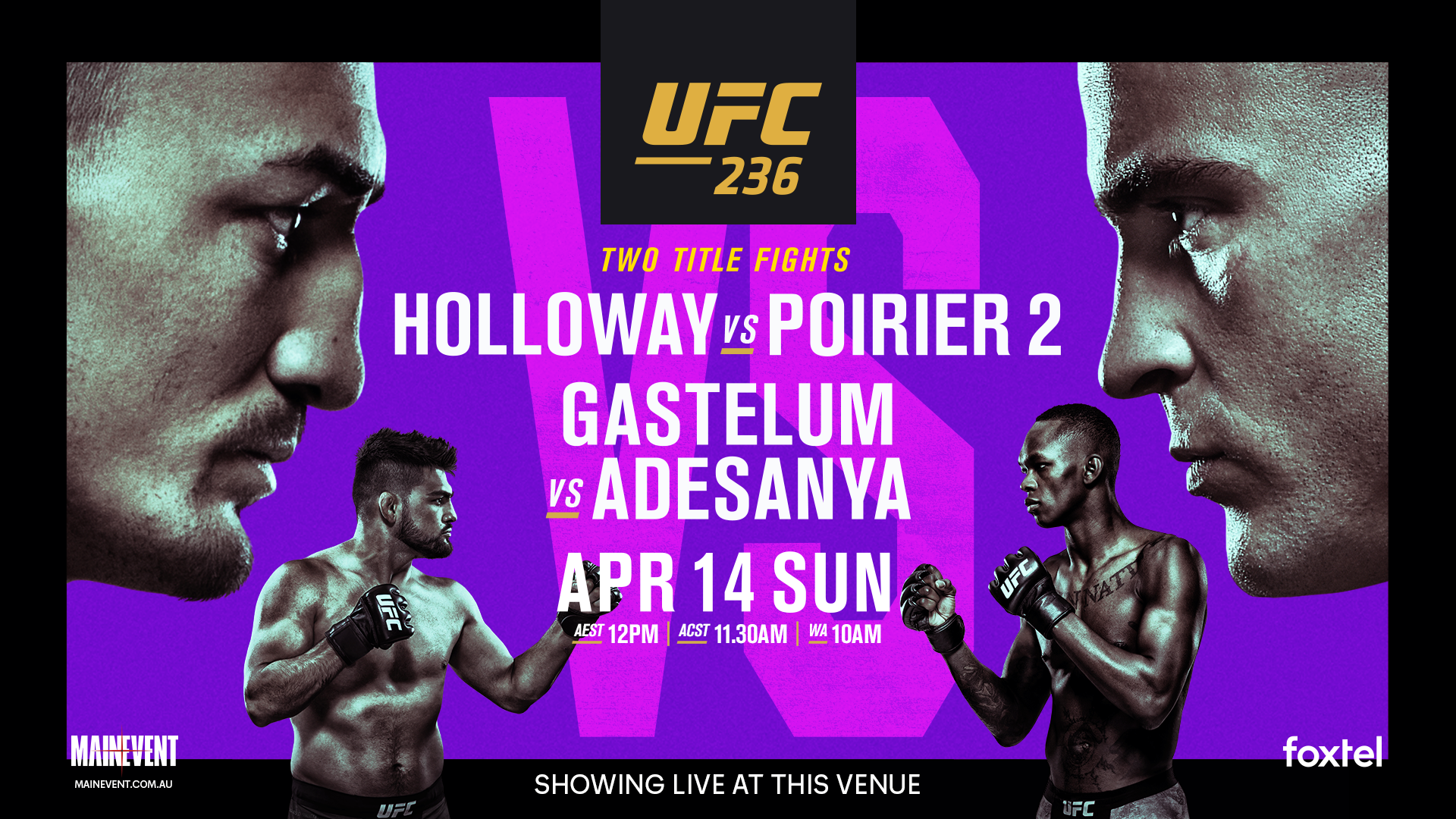 UFC 236 Holloway vs Poirier 2