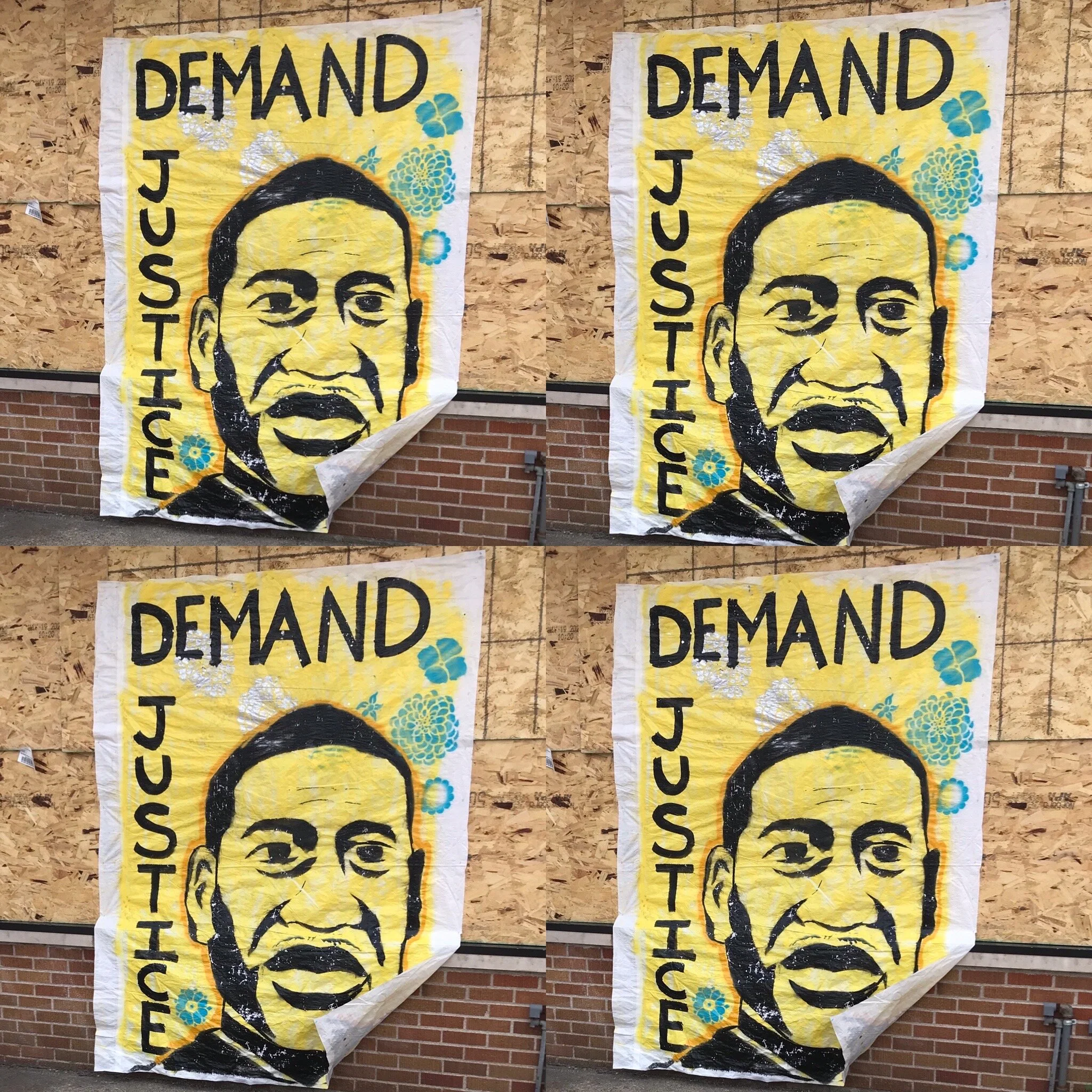  This was on a wall at the George Floyd memorial at 38th and Chicago in Minneapolis on the day of his funeral. 