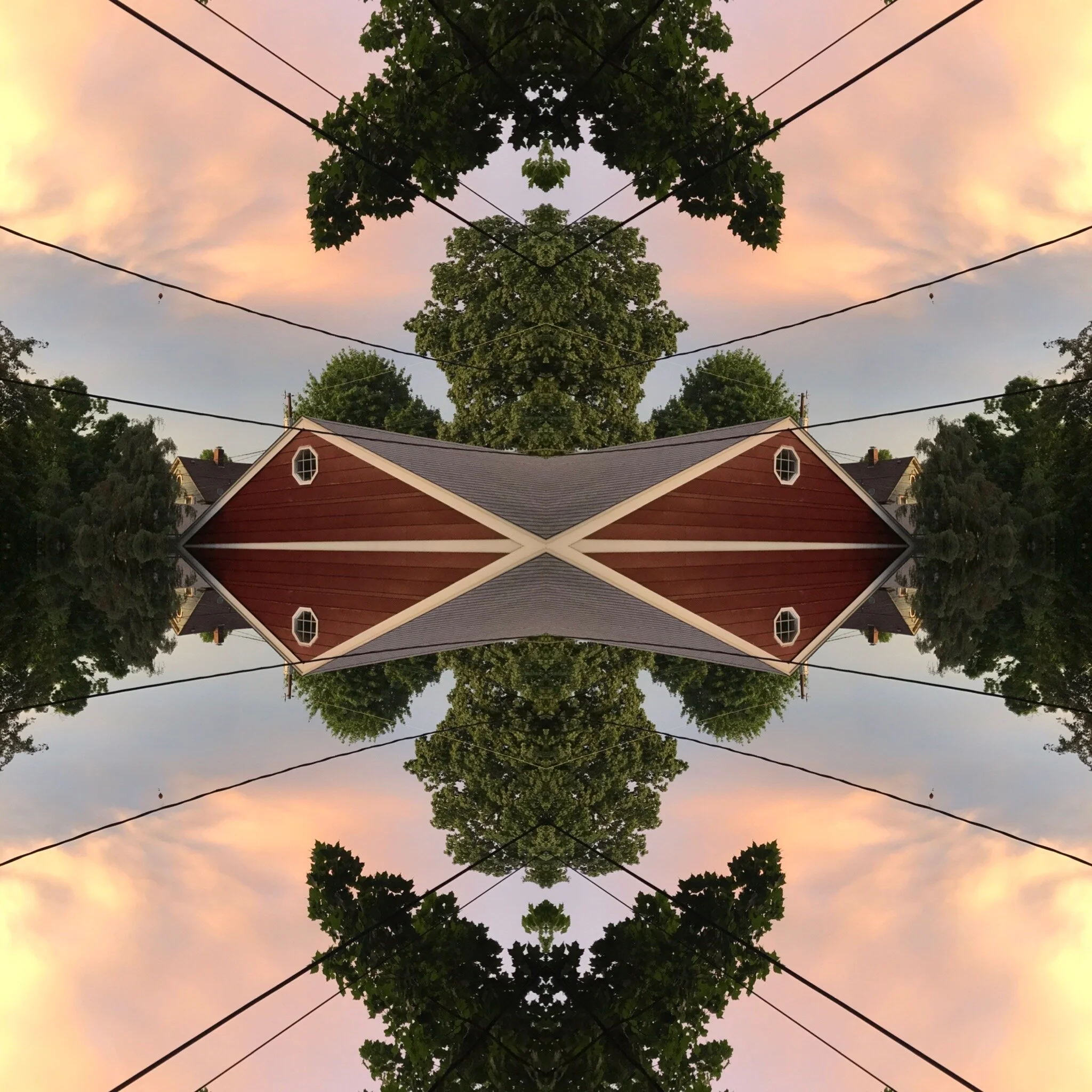  The sky out back after a storm. 