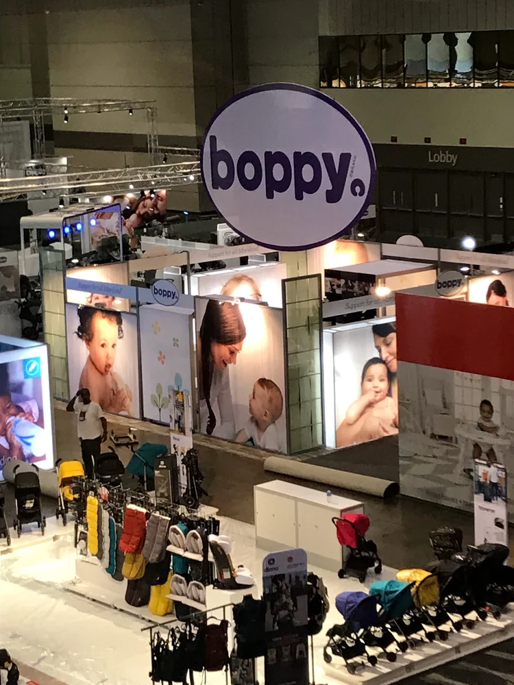 Booth overhead view