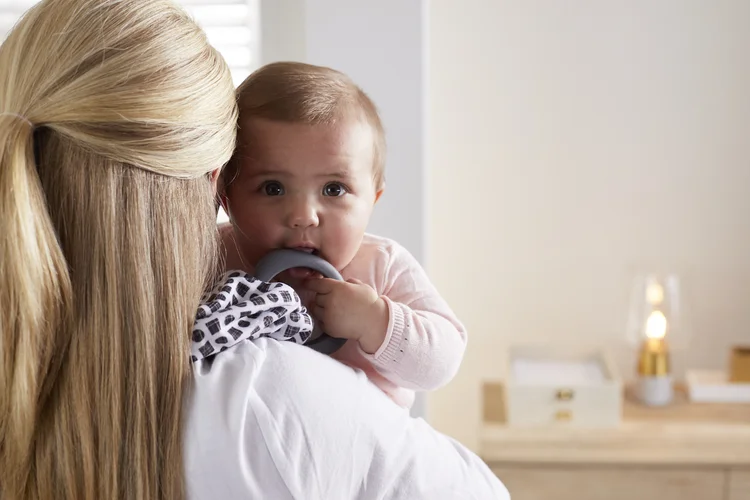 Boppy Teething Scarf lifestyle model