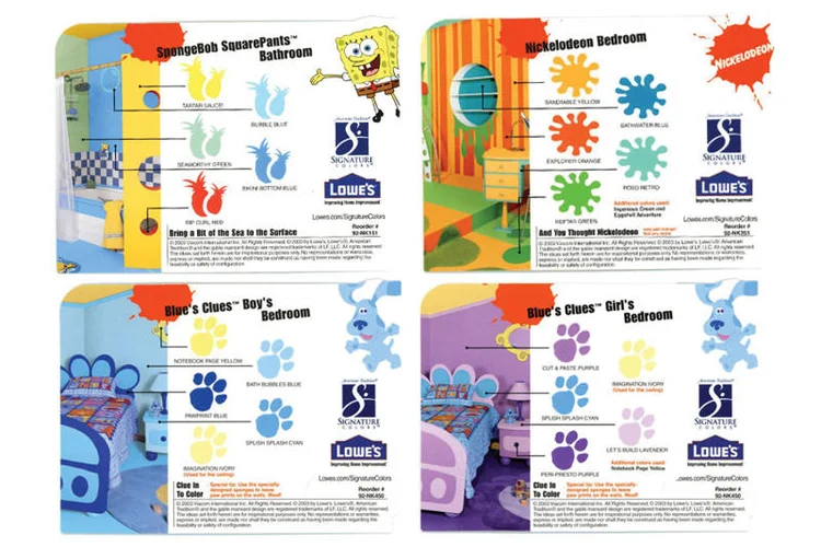 Nickelodeon Lowes design