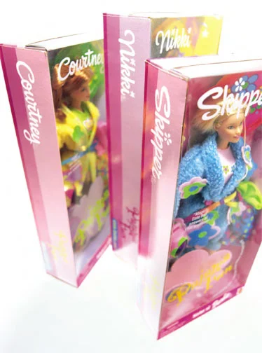 Barbie doll packaging