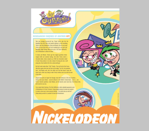 Fairly OddParents one sheet