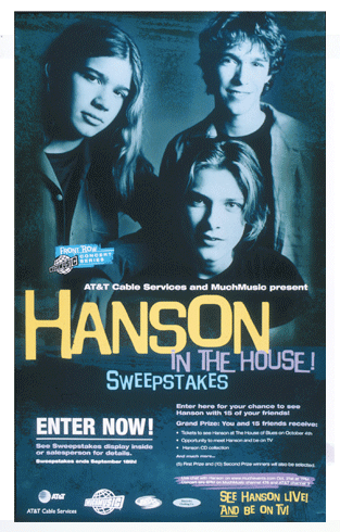 Hanson sweepstakes poster