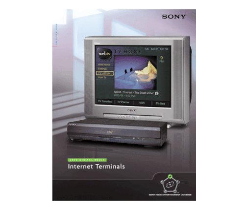 Sony product one sheet