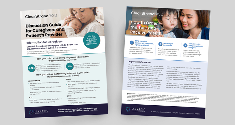 LinusBio brochure front and back