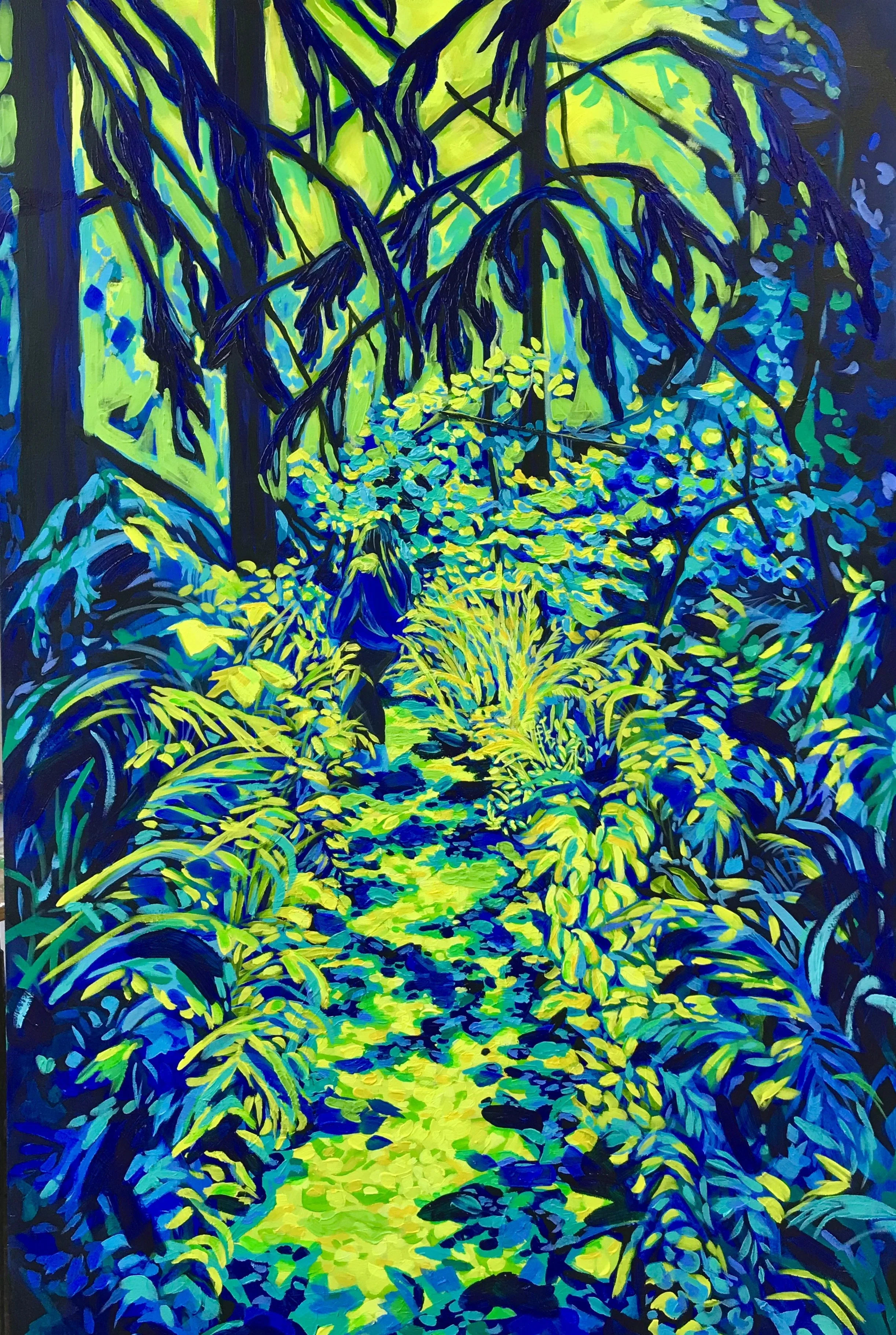 "Where the Light Leads" Acrylic on canvas. 40" x 60" 2022