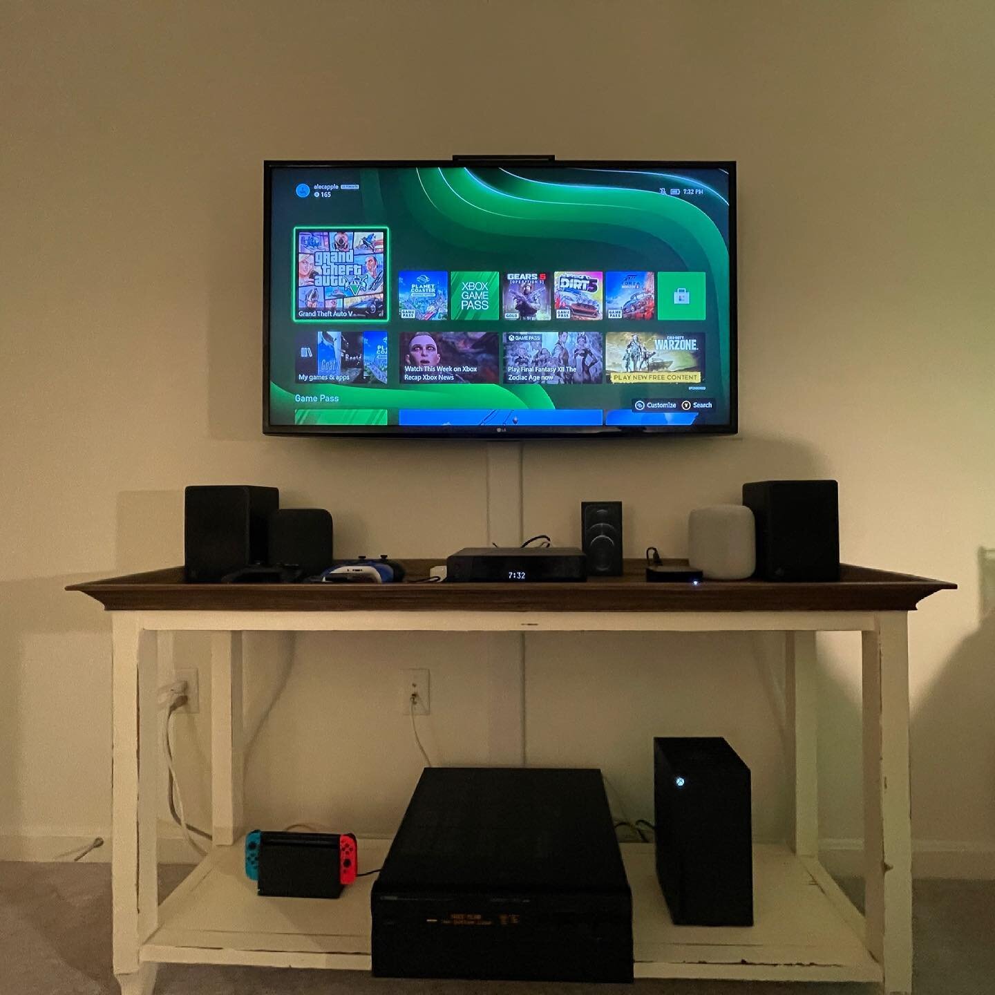 My #XboxSeriesX gaming setup! Full desk/TV setup coming soon!