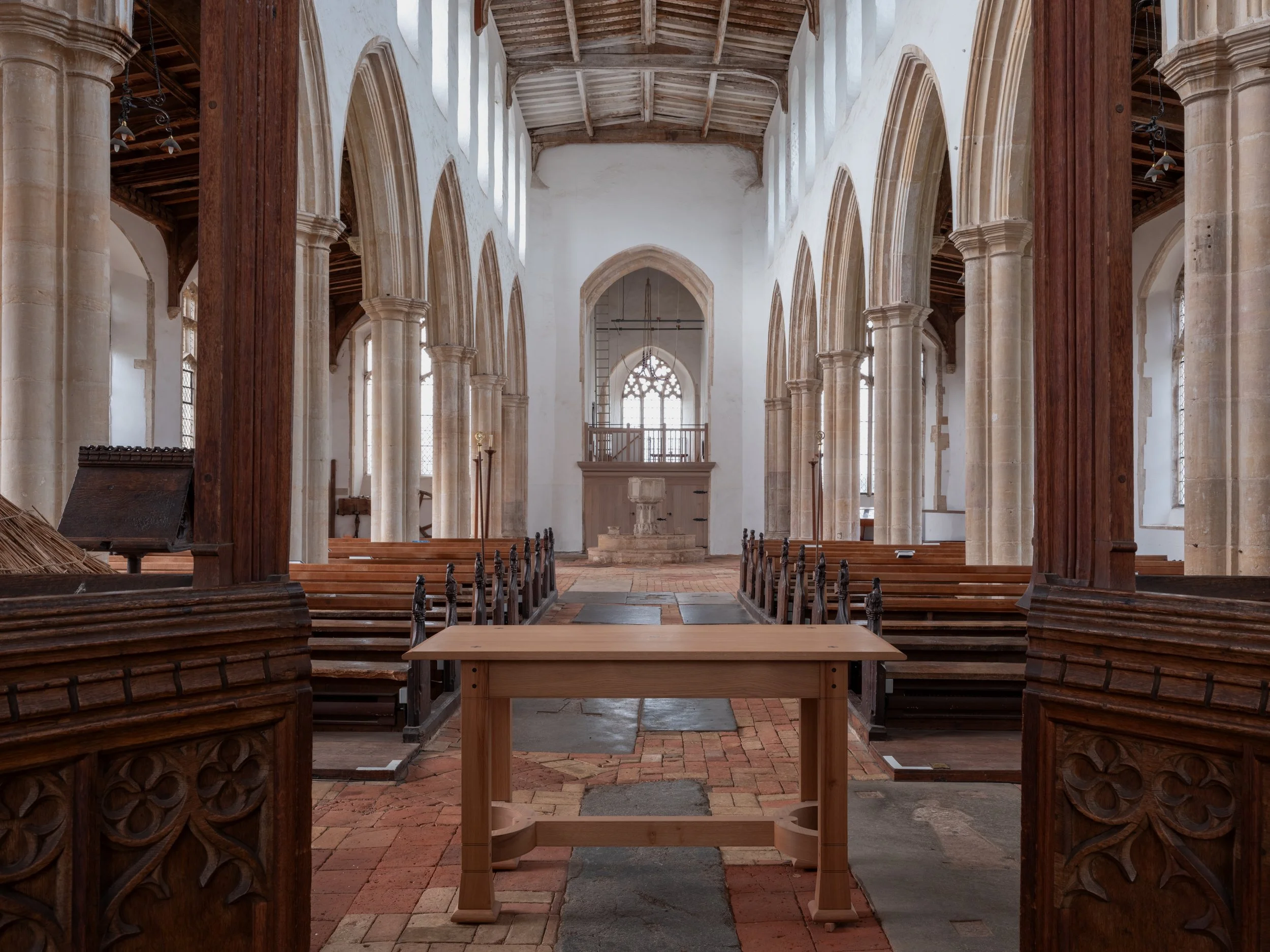 New Altar and Insertion Blythburgh Church Suffolk : Charles Morris LVO