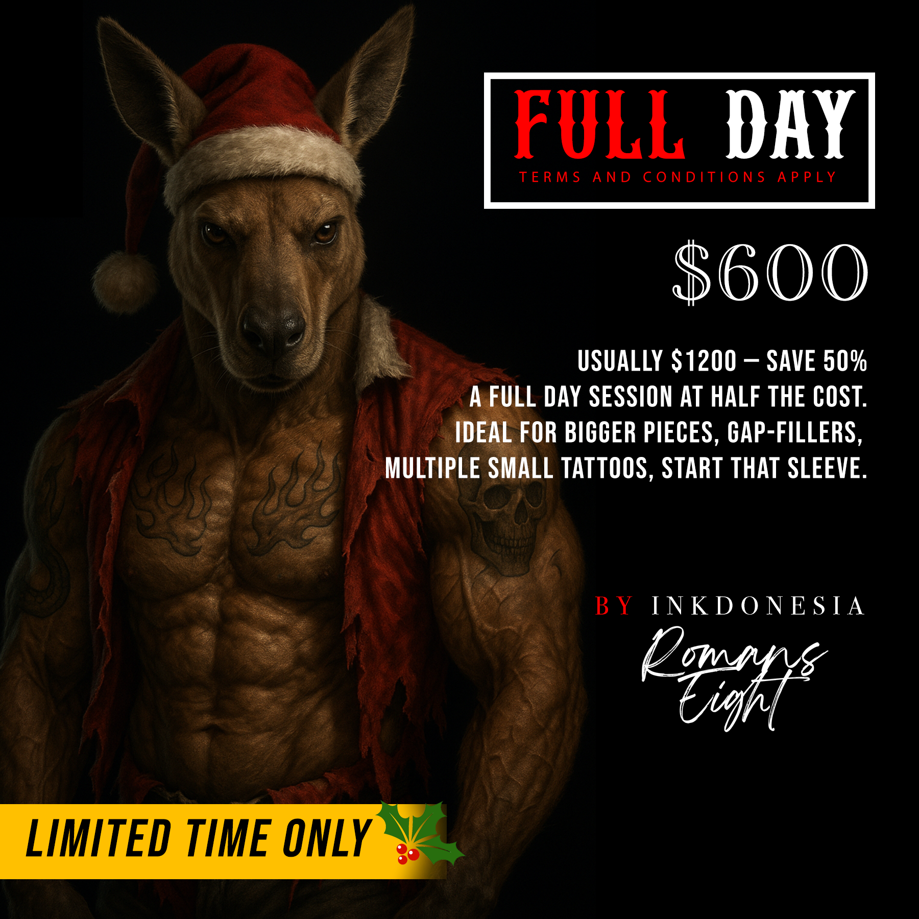 Full Day $600 | Christmas Gift Voucher